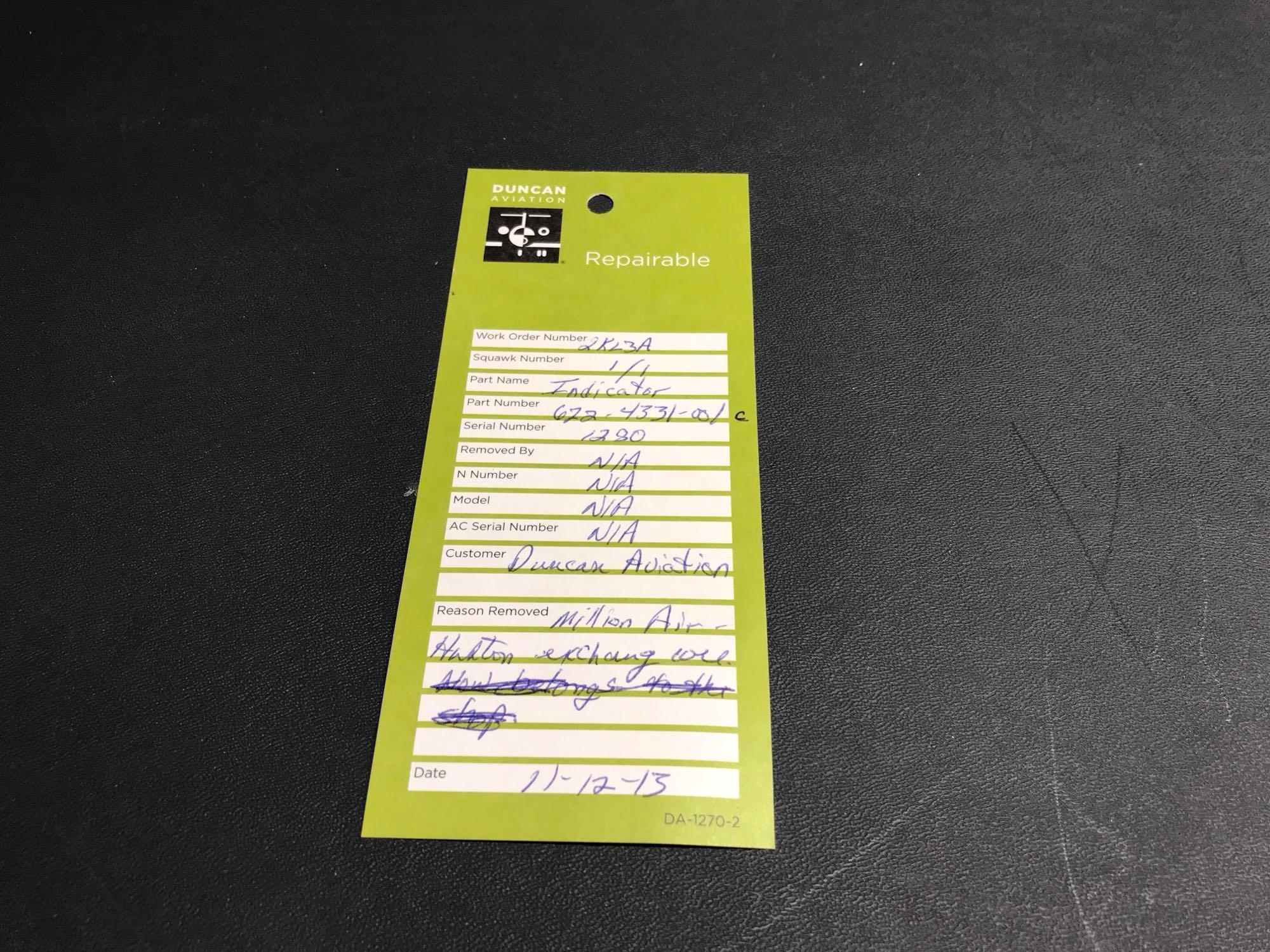 COLLINS IND-300 RADAR INDICATORS 622-4331-001 (1 BER/1 REPAIRABLE)