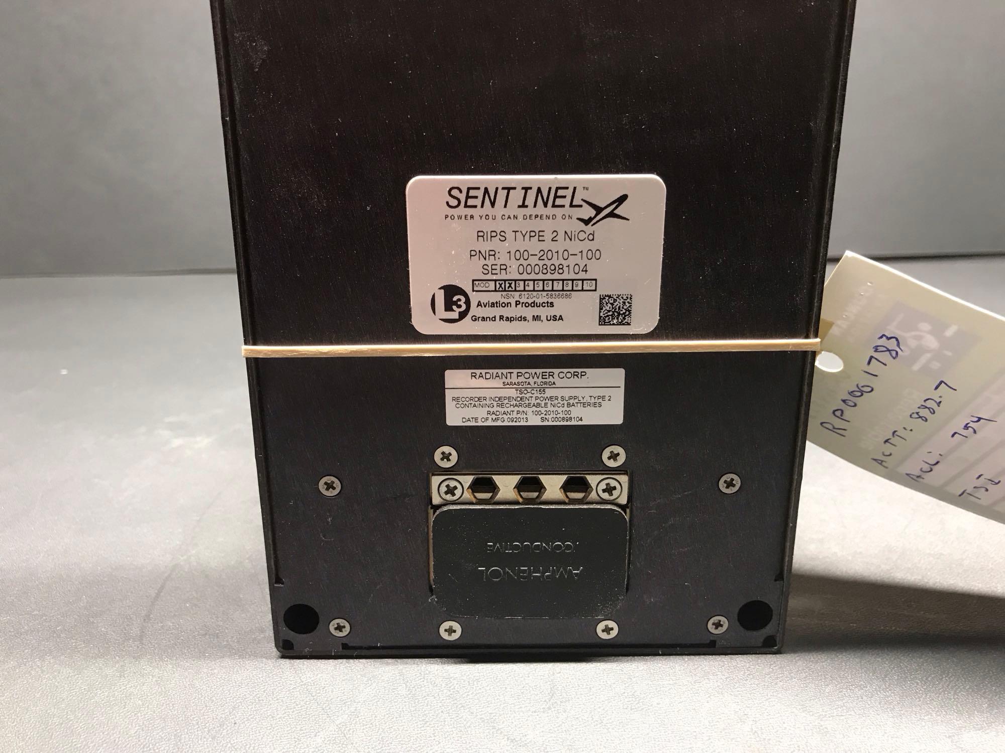 SOLID STATE QUICK ACCESS RECORDER 200-010-1010 (REMOVED FOR DELETION) & RIPS TYPE 2 BATTERY TRAY