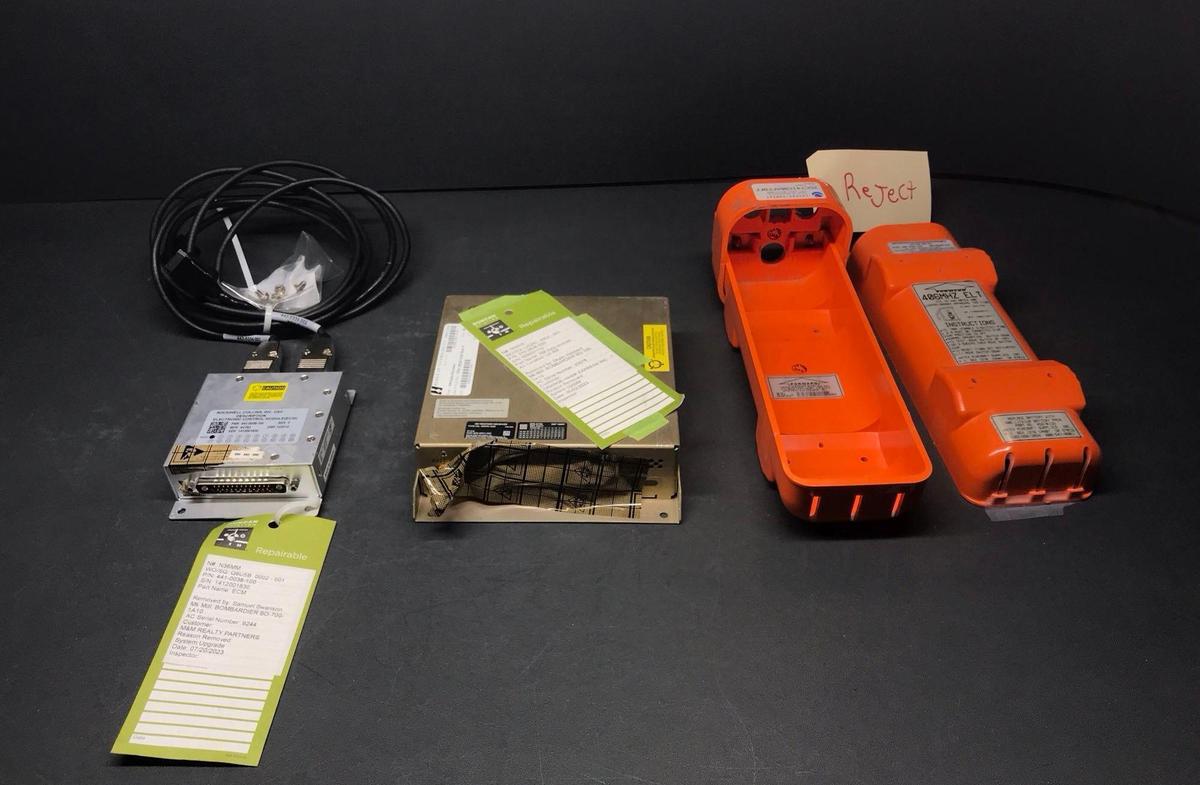 COLLINS ECM 441-0038-100, XM WEATHER RECEIVER 822-2031-002 & ELT HOUSING