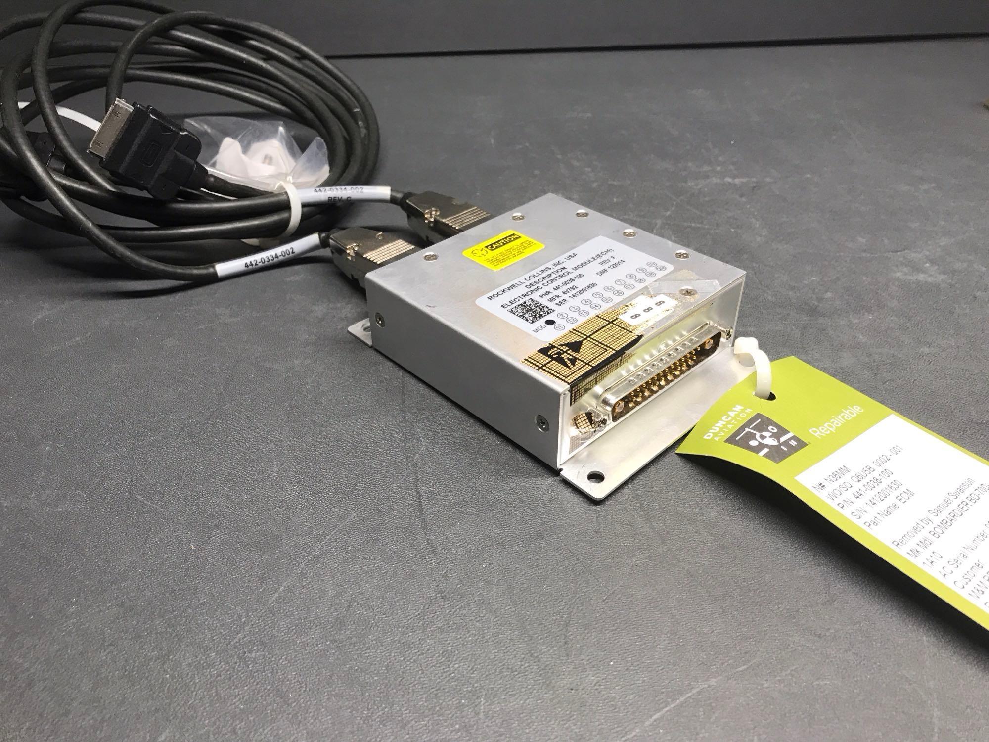 COLLINS ECM 441-0038-100, XM WEATHER RECEIVER 822-2031-002 & ELT HOUSING