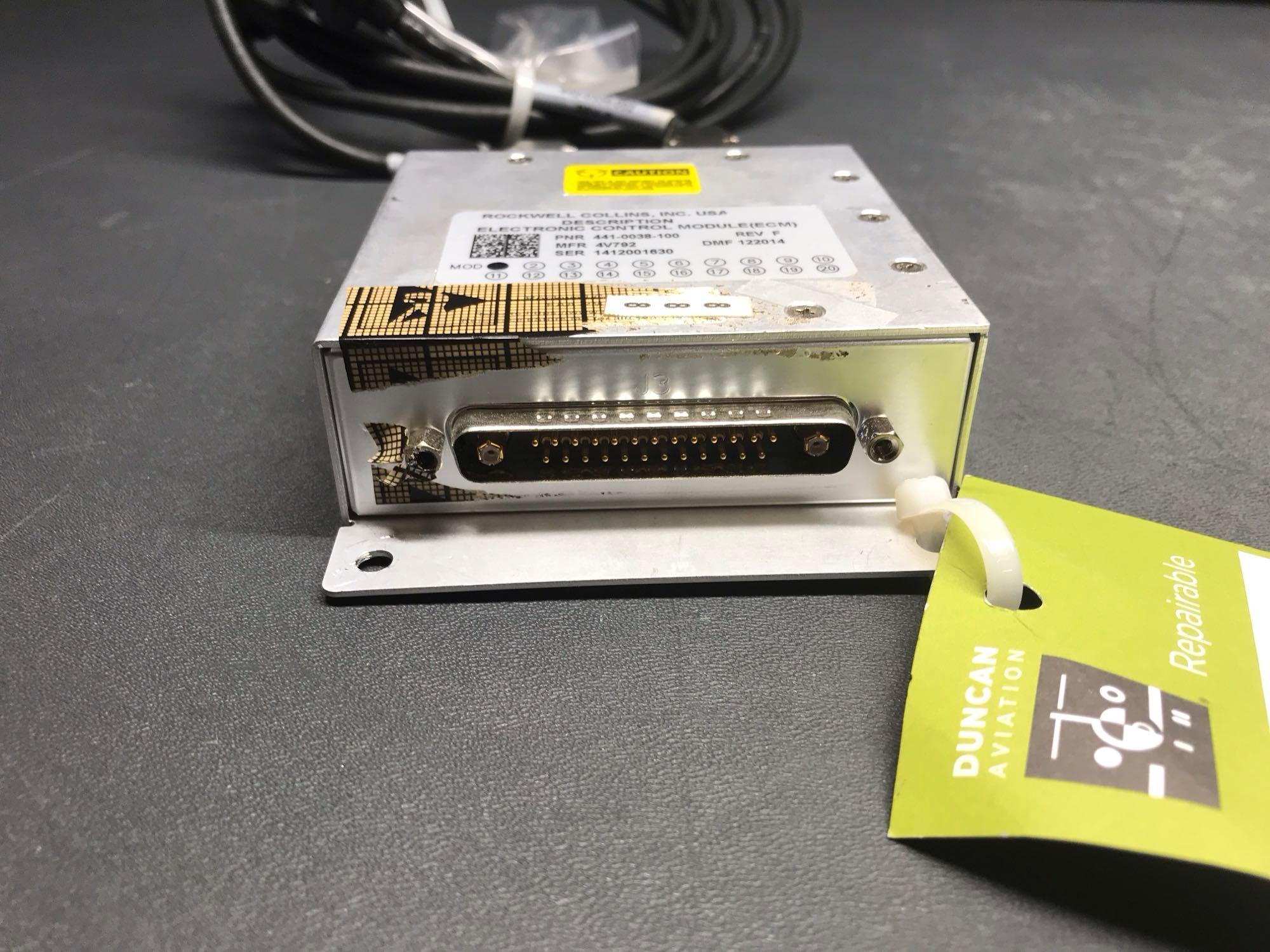 COLLINS ECM 441-0038-100, XM WEATHER RECEIVER 822-2031-002 & ELT HOUSING