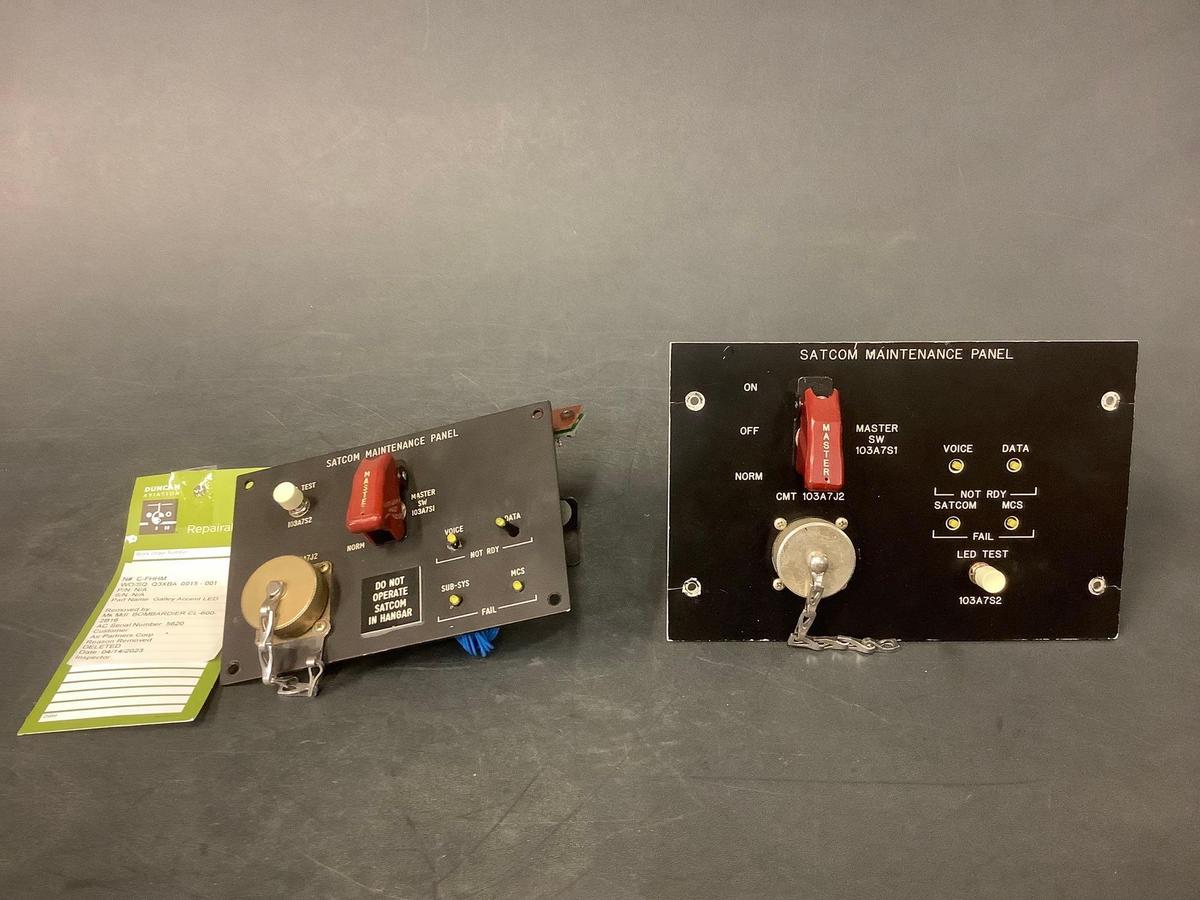 CHALLENGER SATCOM MAINTENANCE PANELS