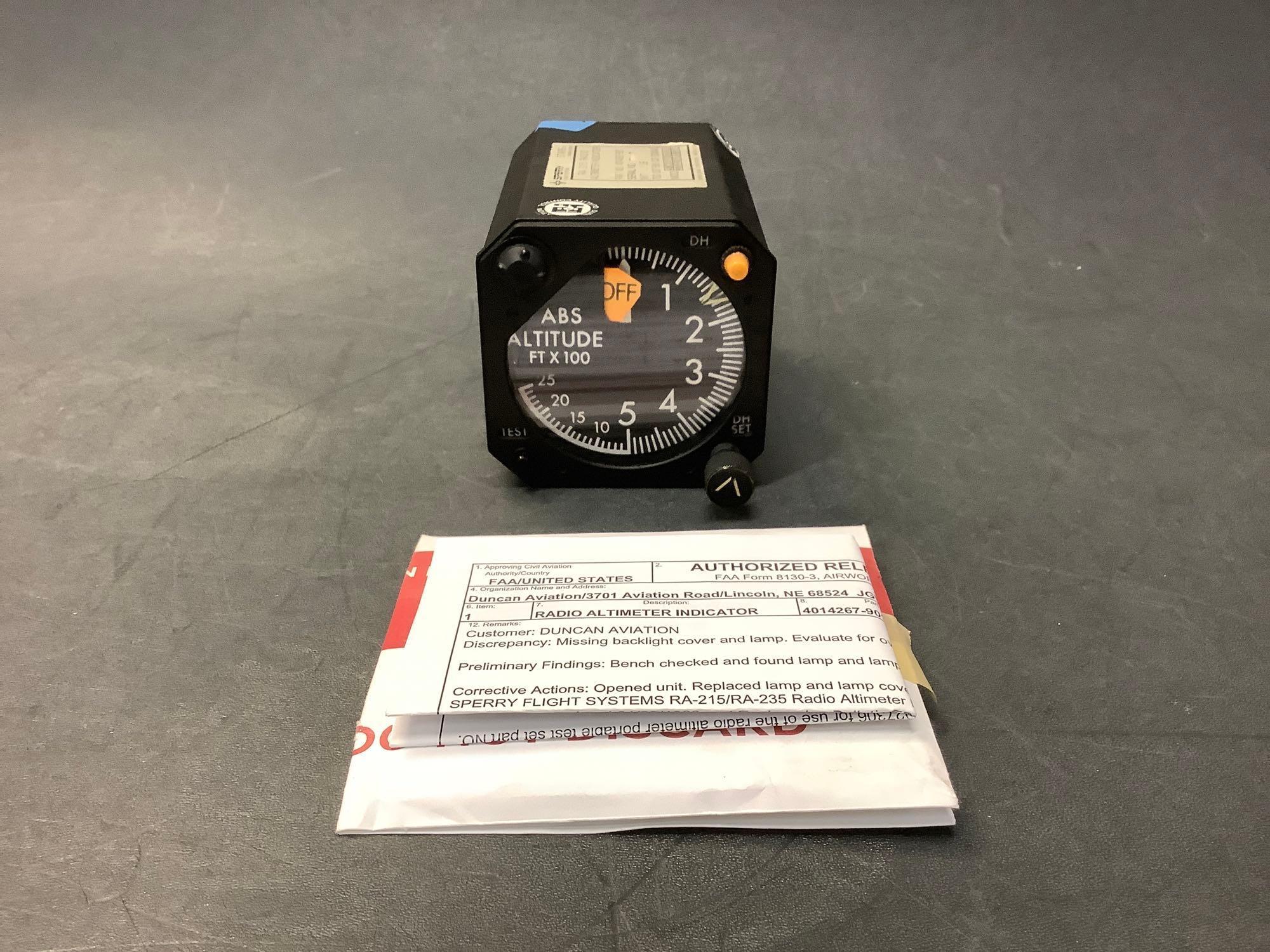 RA-215 RADIO ALTIMETER 4014267-901 (OVERHAULED)