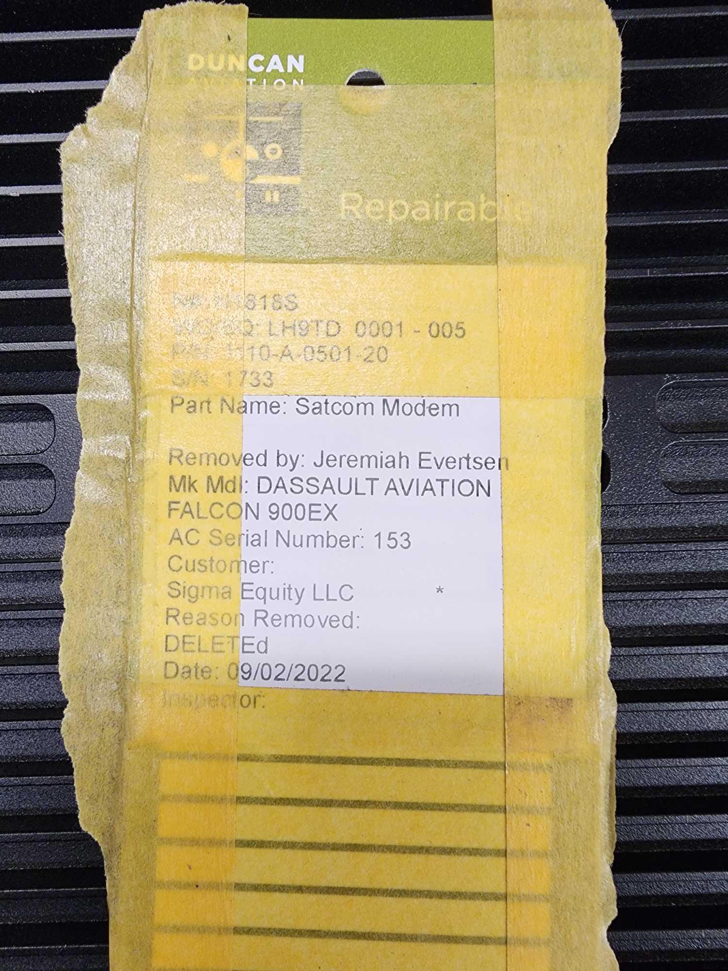 (LOT) AVIONICS REMOVED FROM FALCON 900/2000