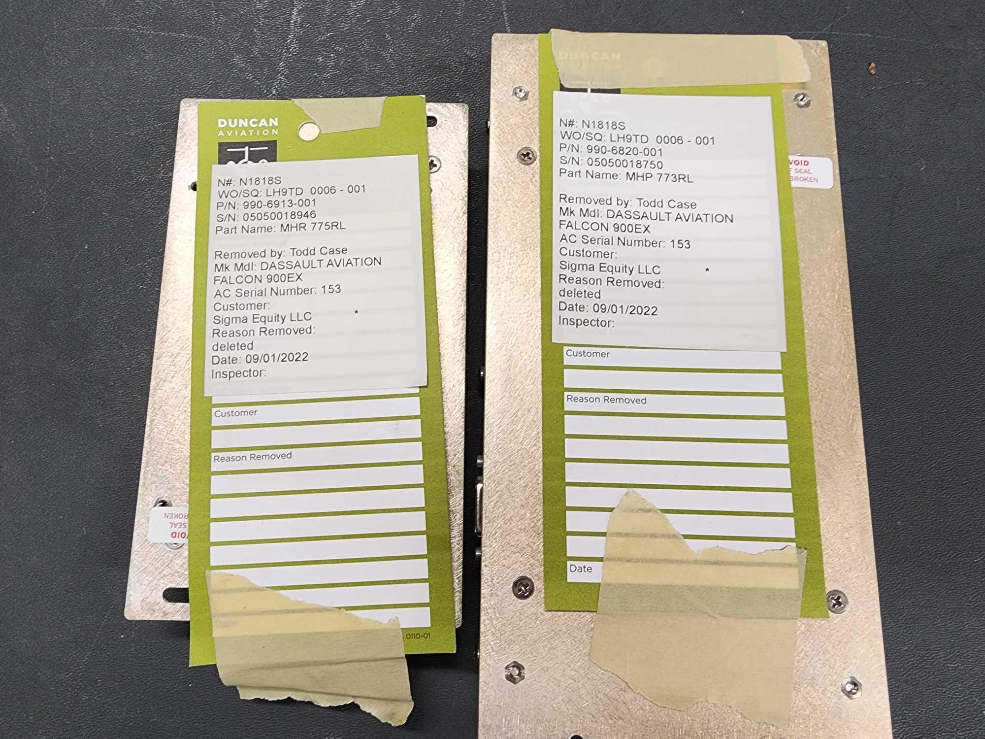 (LOT) AVIONICS REMOVED FROM FALCON 900/2000
