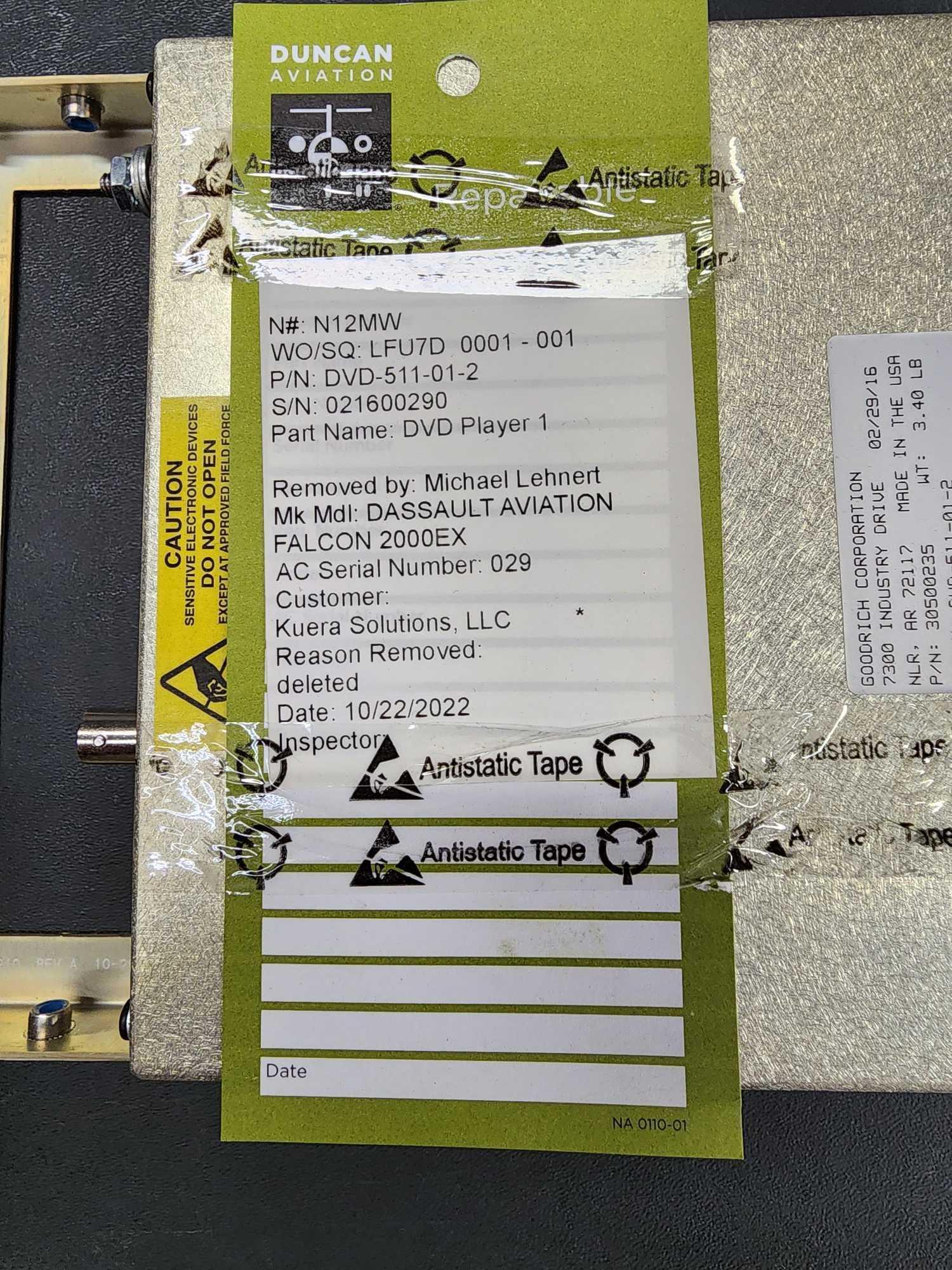 (LOT) AVIONICS REMOVED FROM FALCON 900/2000