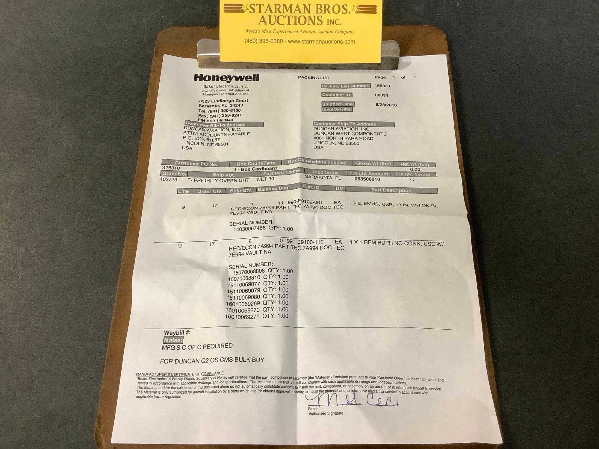 NEW HONEYWELL MHS, 990-9107-004 & USB EXTENSION 990-E9102-001