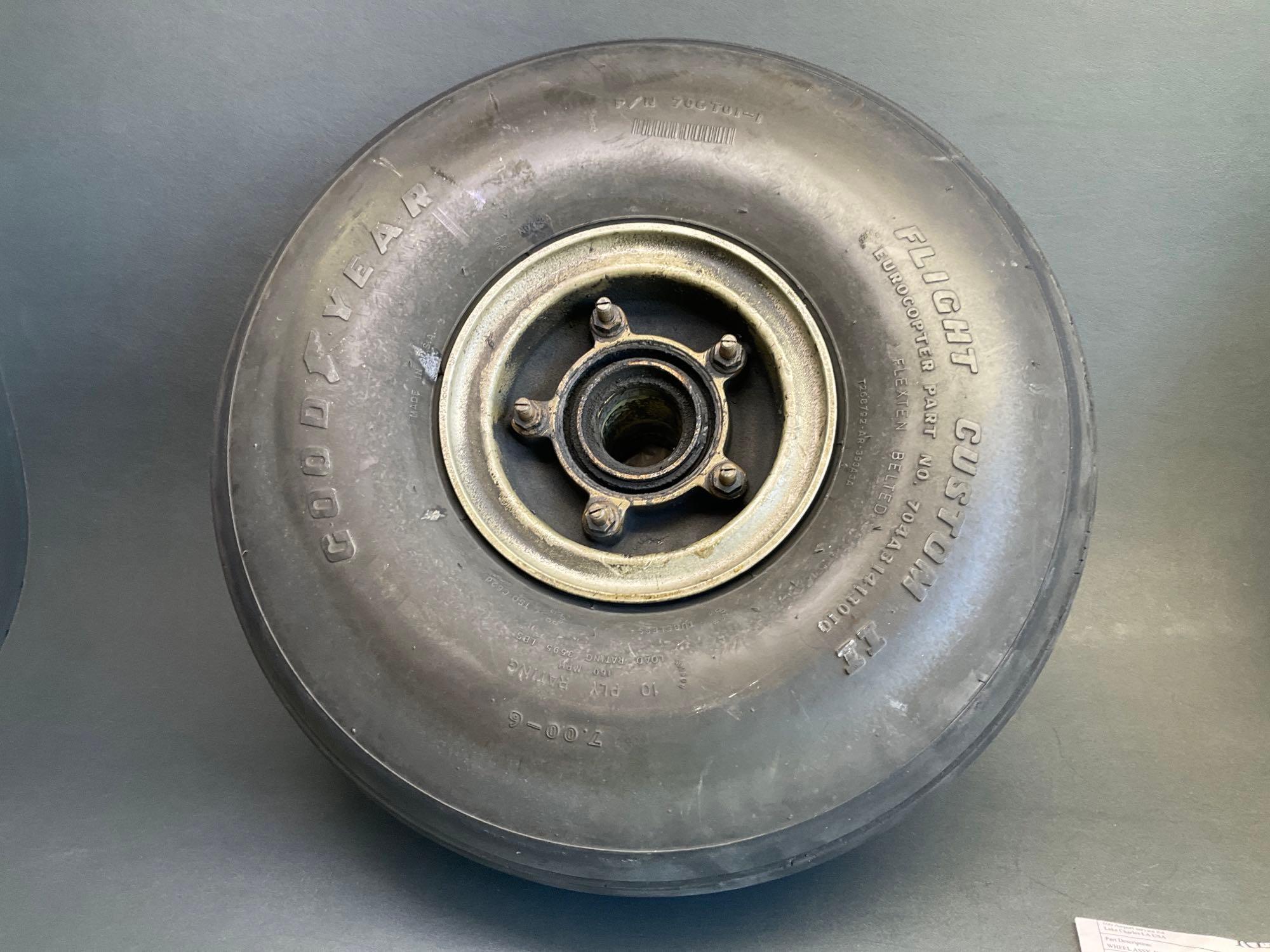 NOSE WHEEL ASSYS C20525000, A20217-121 (2 REMOVED FOR INSPECTION, 1 NO PAPERWORK)