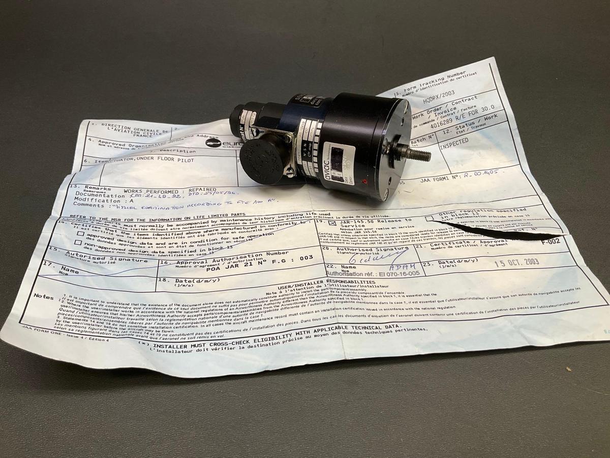 PILOT SIDE ROTARY ACTUATOR 7-3133 ALT# 704A43230009 (INSPECTED)