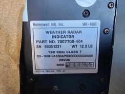 HONEYWELL WI-660 RADAR INDICATORS 7007700-604 (BOTH NEED REPAIR)