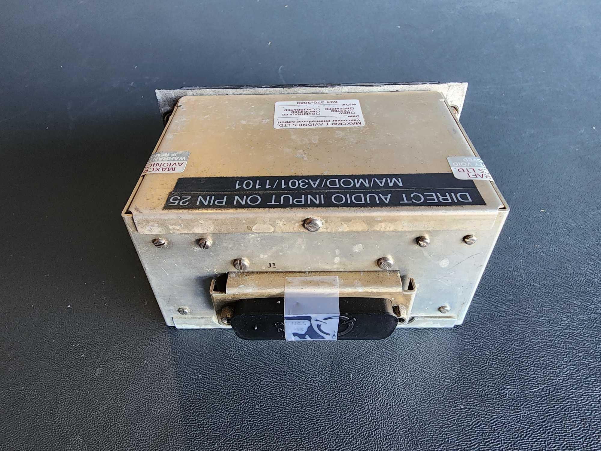 AUDIO PANEL A301-61A (REMOVED FOR REPAIR)
