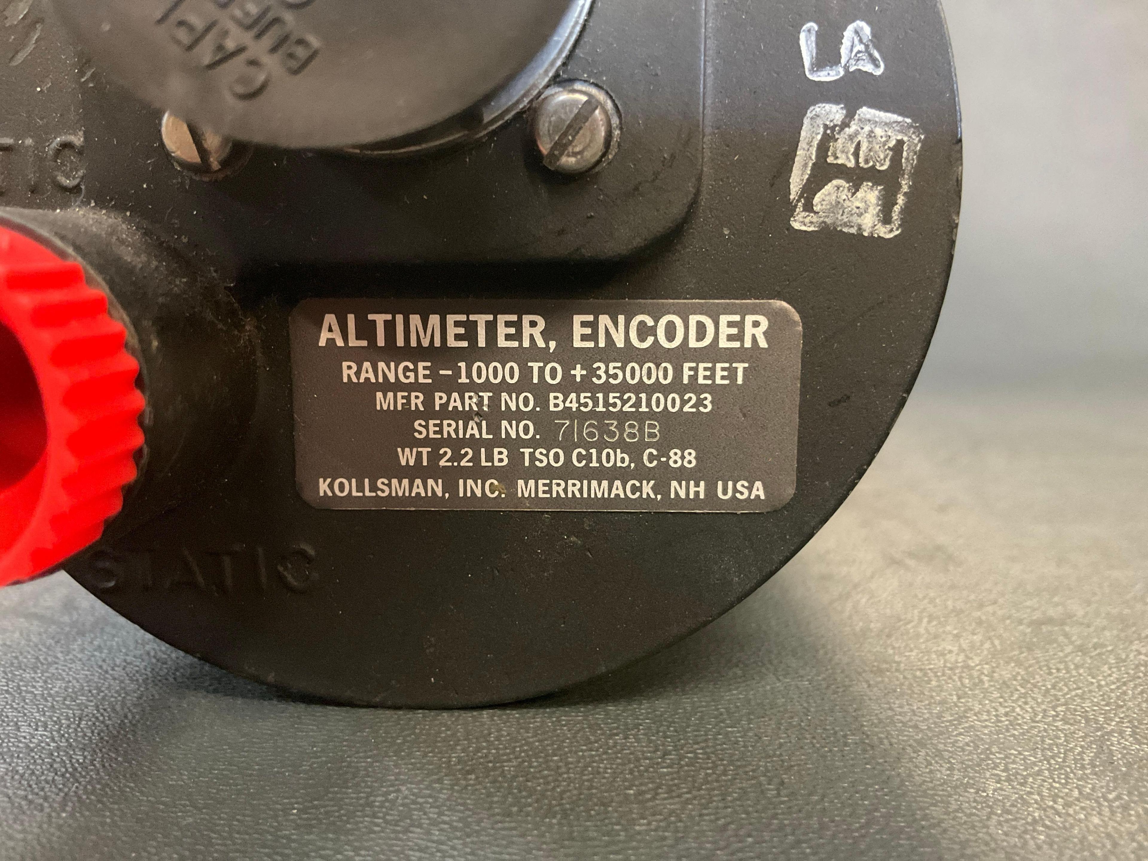 ALTIMETER B4515210023 (INSPECTED/TESTED)