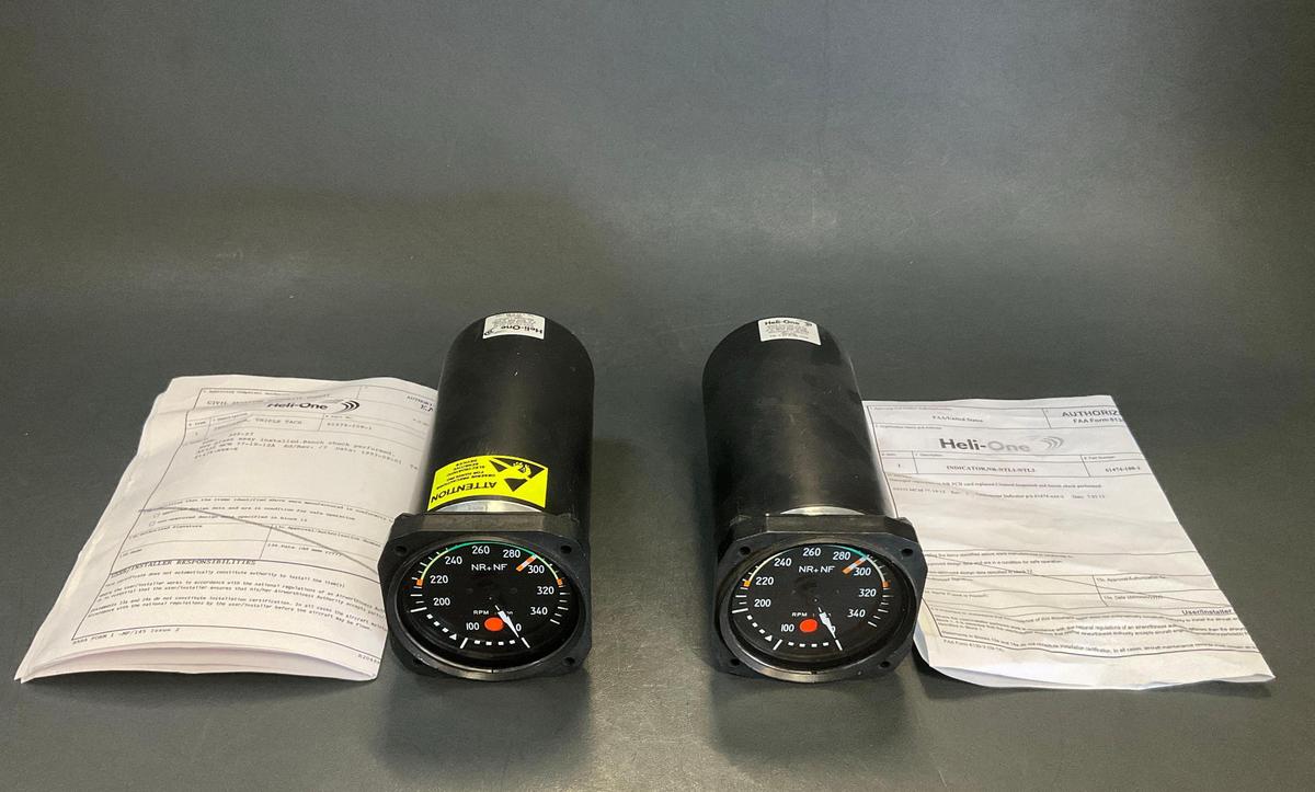 EUROCOPTER NR & NF INDICATORS 61474-108-1 (BOTH REPAIRED)