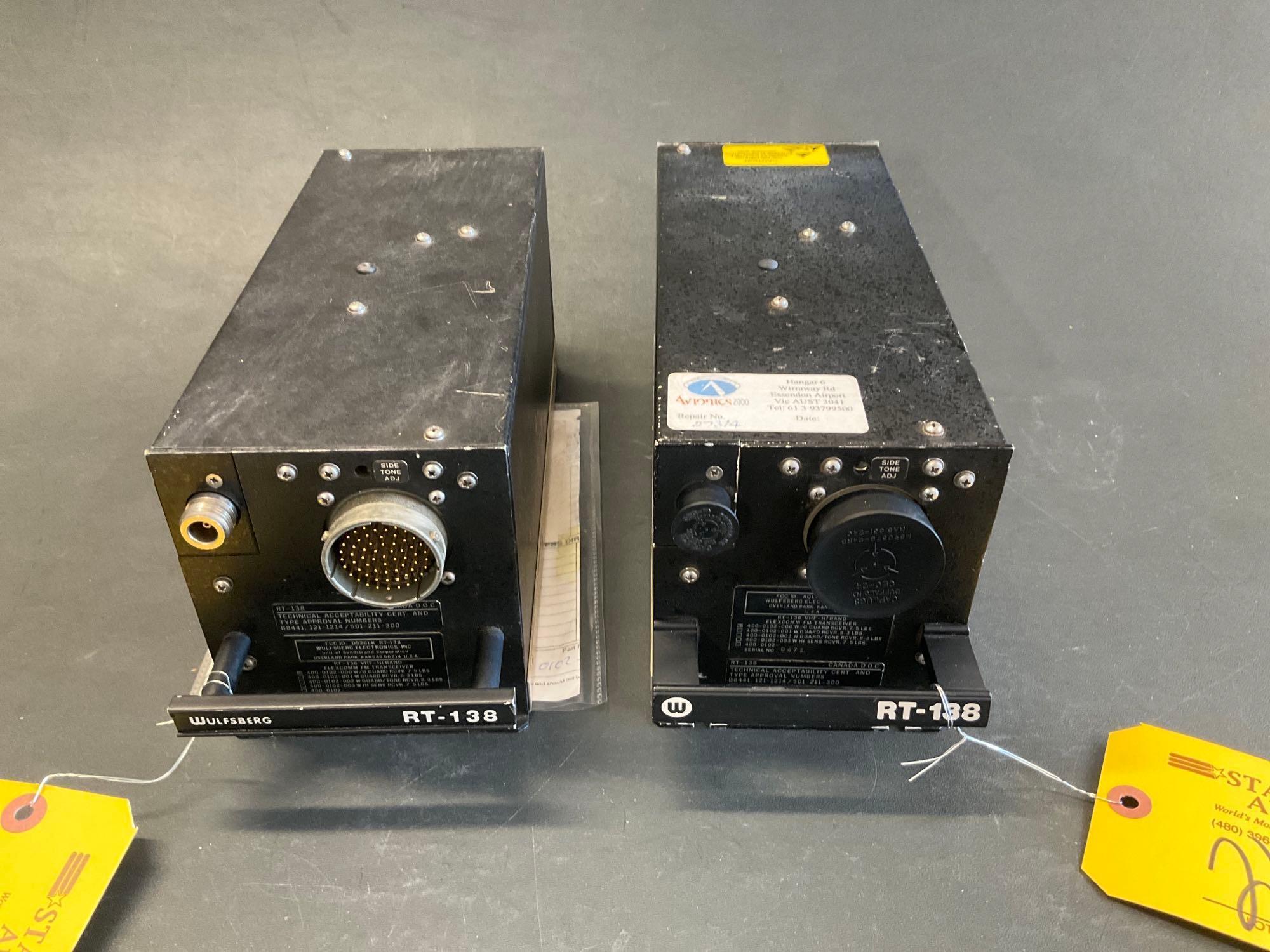 RT-138 & RT-450 TRANSCEIVERS 400-0102-00, 400-0103-00 (REPAIRED OR INSPECTED/TESTED OR INSPECTED)