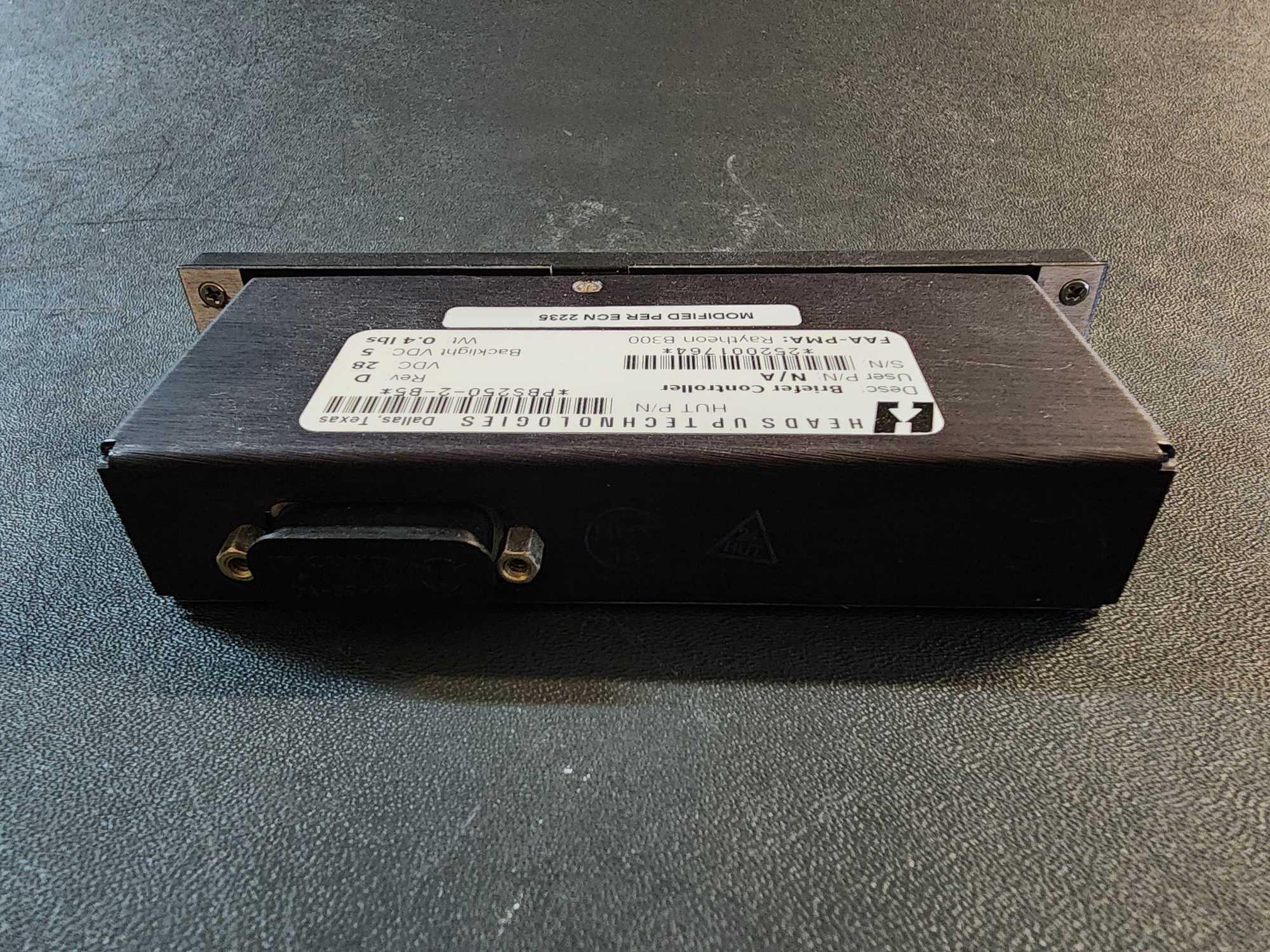 HEADS UP BRIEFER COMPUTER PBS250-1-R5 (MODIFIED) & BRIEFER CONTROLLER PBS250-2-B5 (REPAIRED)
