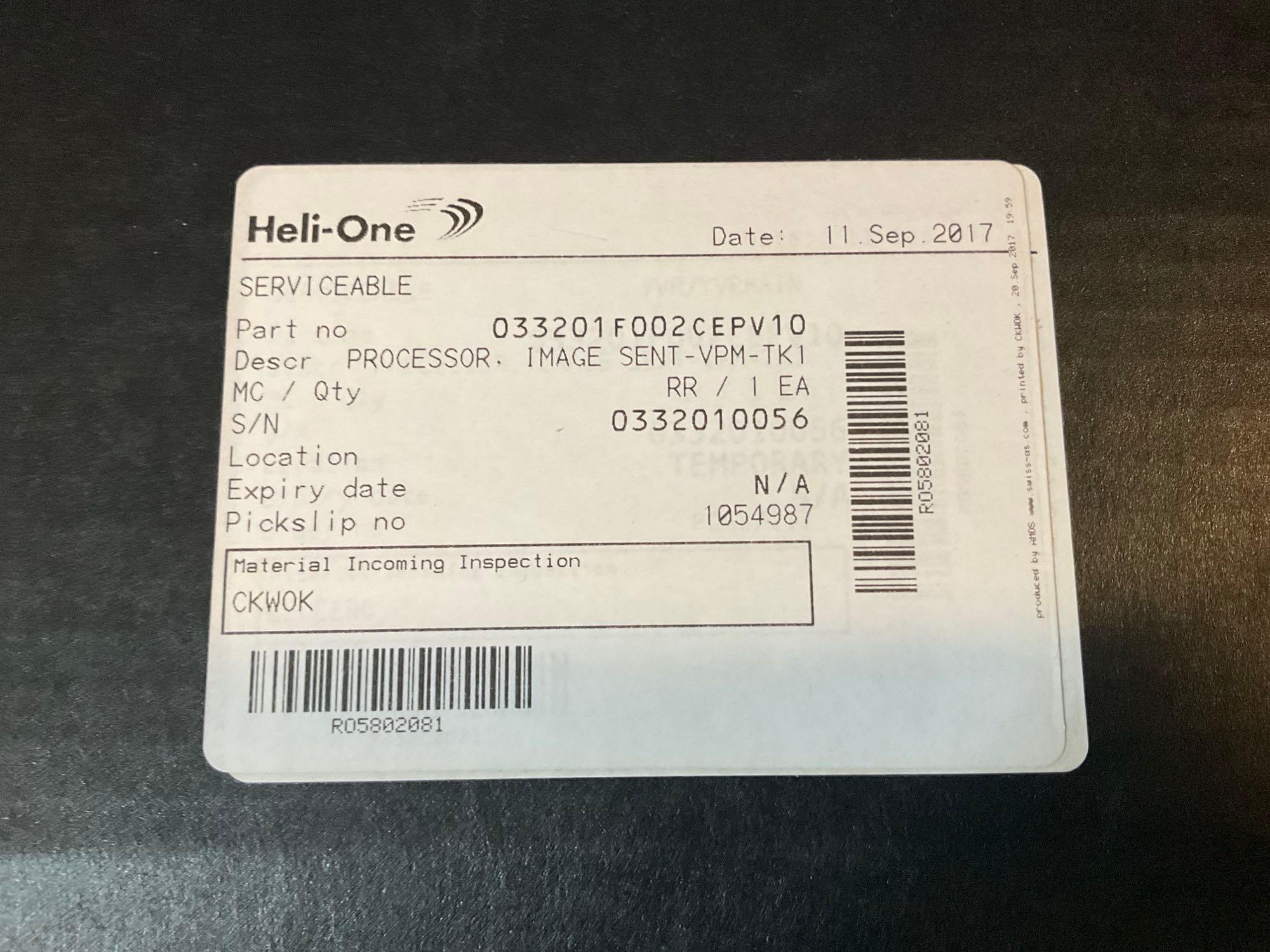 NEW TK-1 PROCESSORS 033201-F002CEPV10
