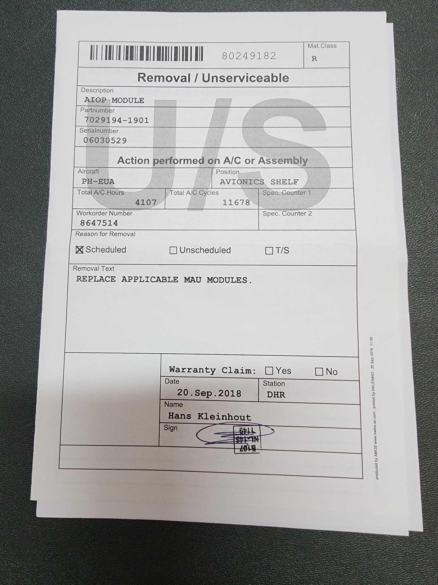 BOXES OF HONEYWELL/AW139 MODULES 7029194-1901, 7026532-1902, 7024440-1901, ETC (VARIOUS REMOVAL