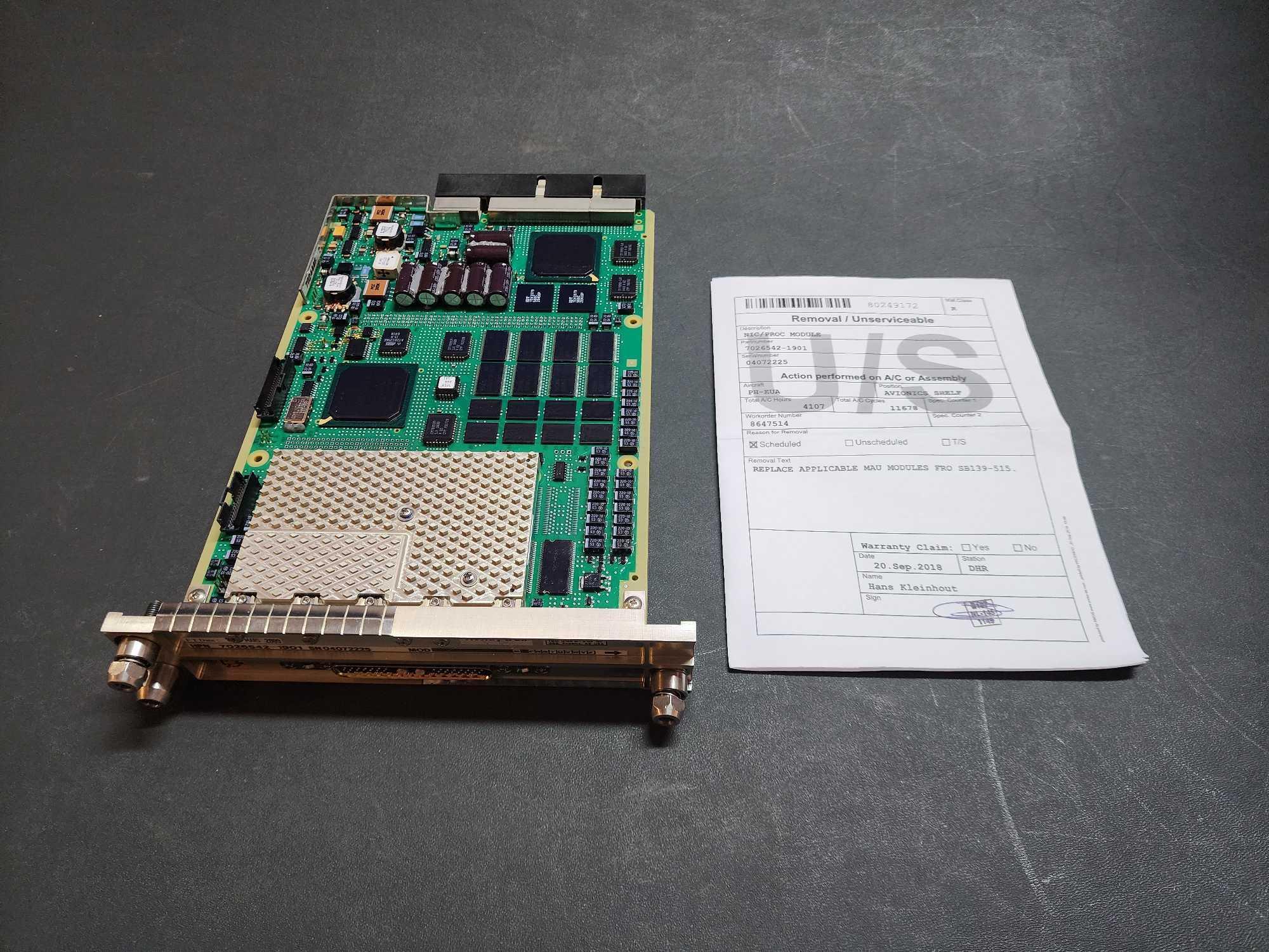 HONEYWELL MODULES 7026542-1901 & 7034055-1901
