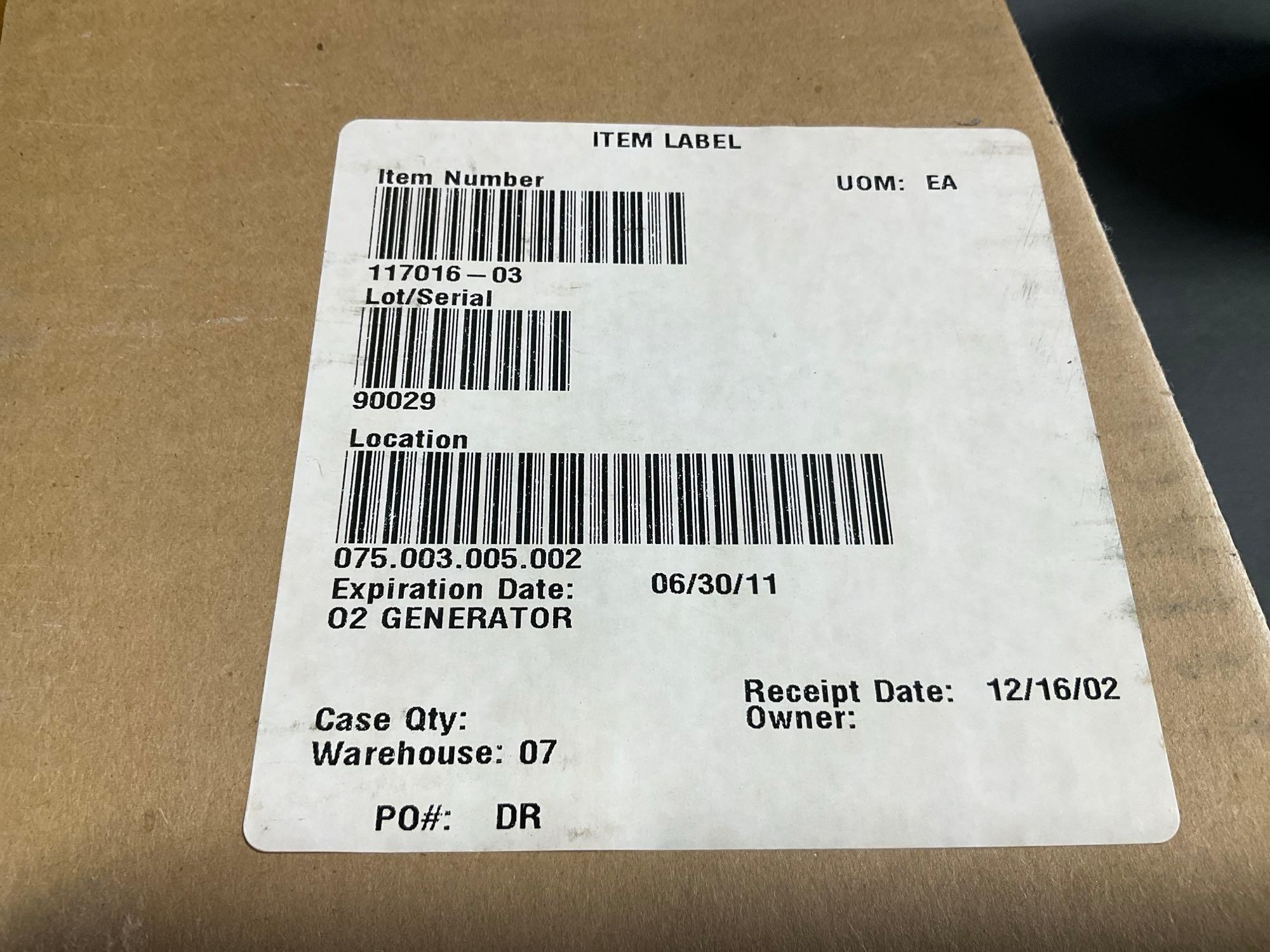 (LOT) LEARJET INVENTORY & OXYGEN INVENTORY