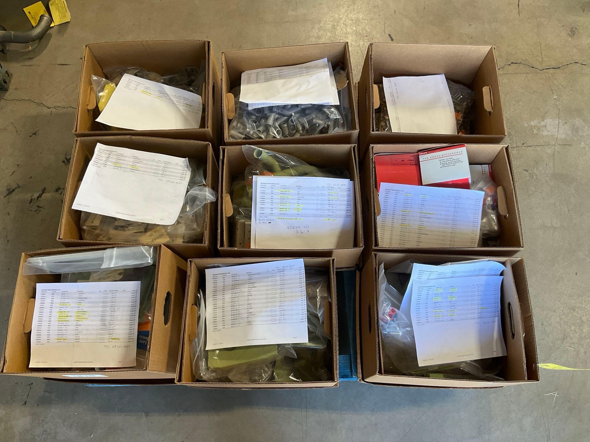 PALLETS OF NEW LEARJET & HARDWARE INVENTORY