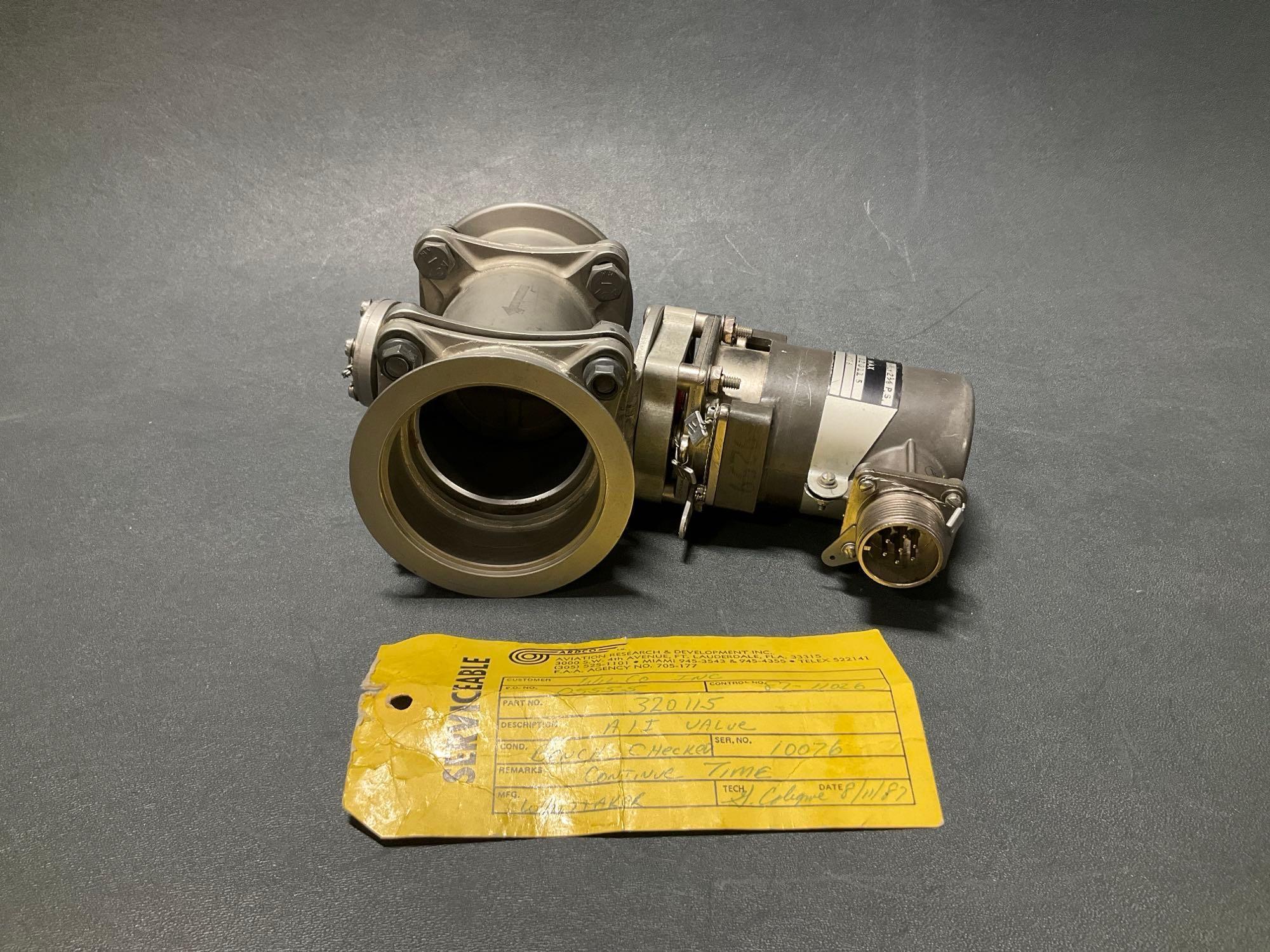 WHITTAKER SHUT-OFF VALVE 320115 (BENCH CHECKED) S/N 10076
