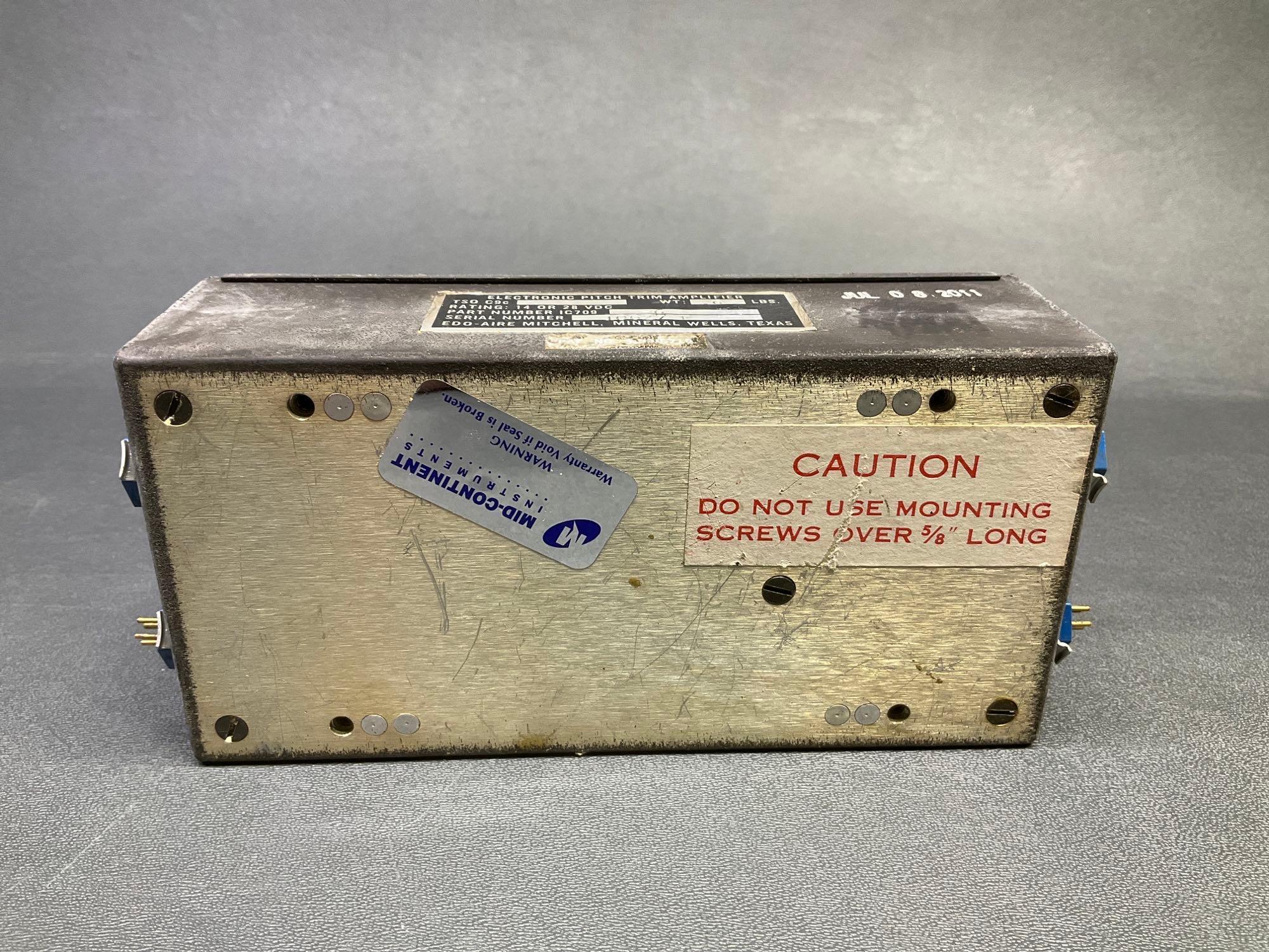 MITCHELL PITCH/TRIM AMPLIFIER 1C709-6 (REPAIRED) S/N 10627F