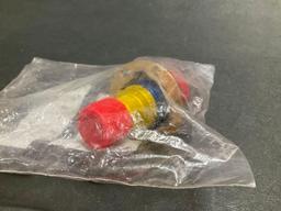 (LOT) AEROQUIP SERVICE PORT TB3005S4-80, PORTABLE OXYGEN REGULATOR & MASK