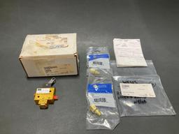 (LOT) KING AIR VALVE 101-384032-9 & OXYGEN ADAPTER WE103