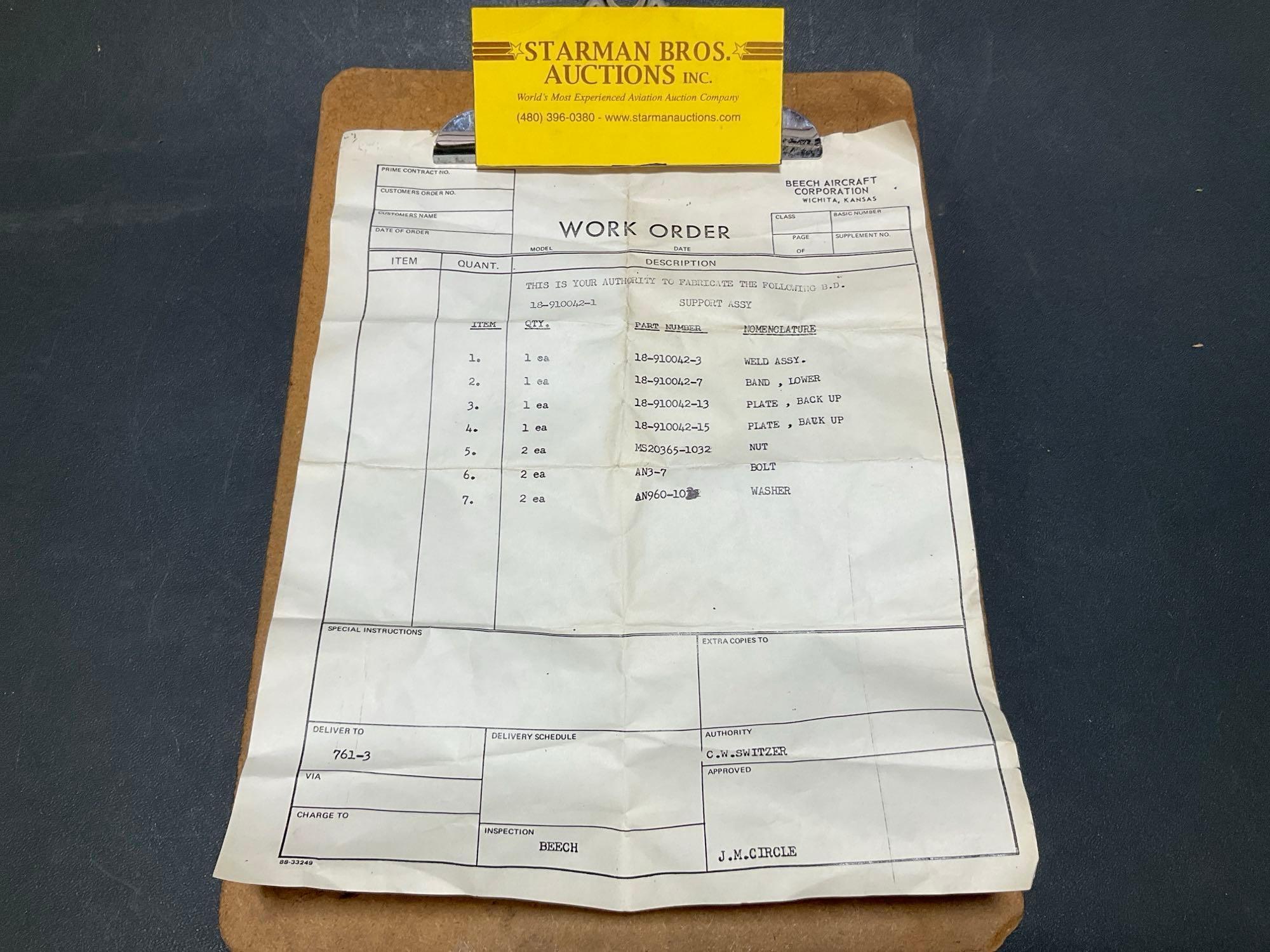 (LOT) BEECH 18 & BARON OPEN BOX KITS 18-910042-1, 55-4029-3 & BRACKET 90-530079-1