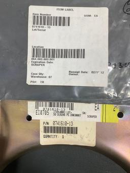 NEW CESSNA 182 SCRAPERS 0741610-13 & SUPPORT 0741610-12