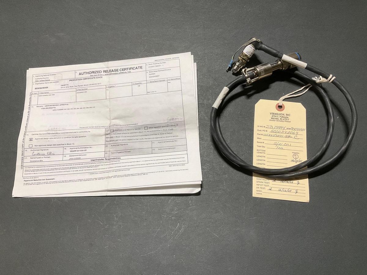NEW LEARJET NOSE GEAR HARNESS/SWITCH ASSY 4532590001-805