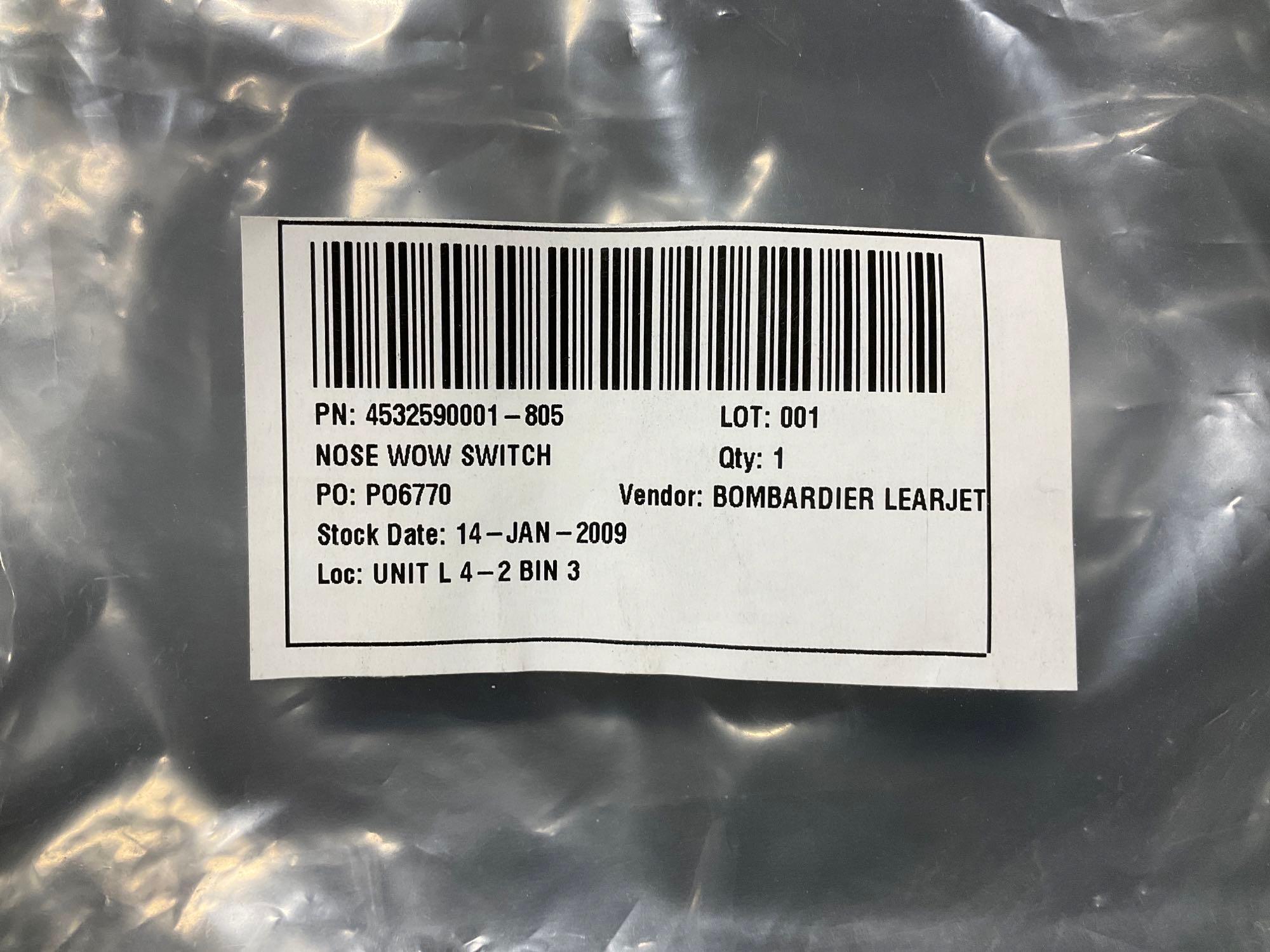 NEW LEARJET NOSE GEAR HARNESS/SWITCH ASSY 4532590001-805