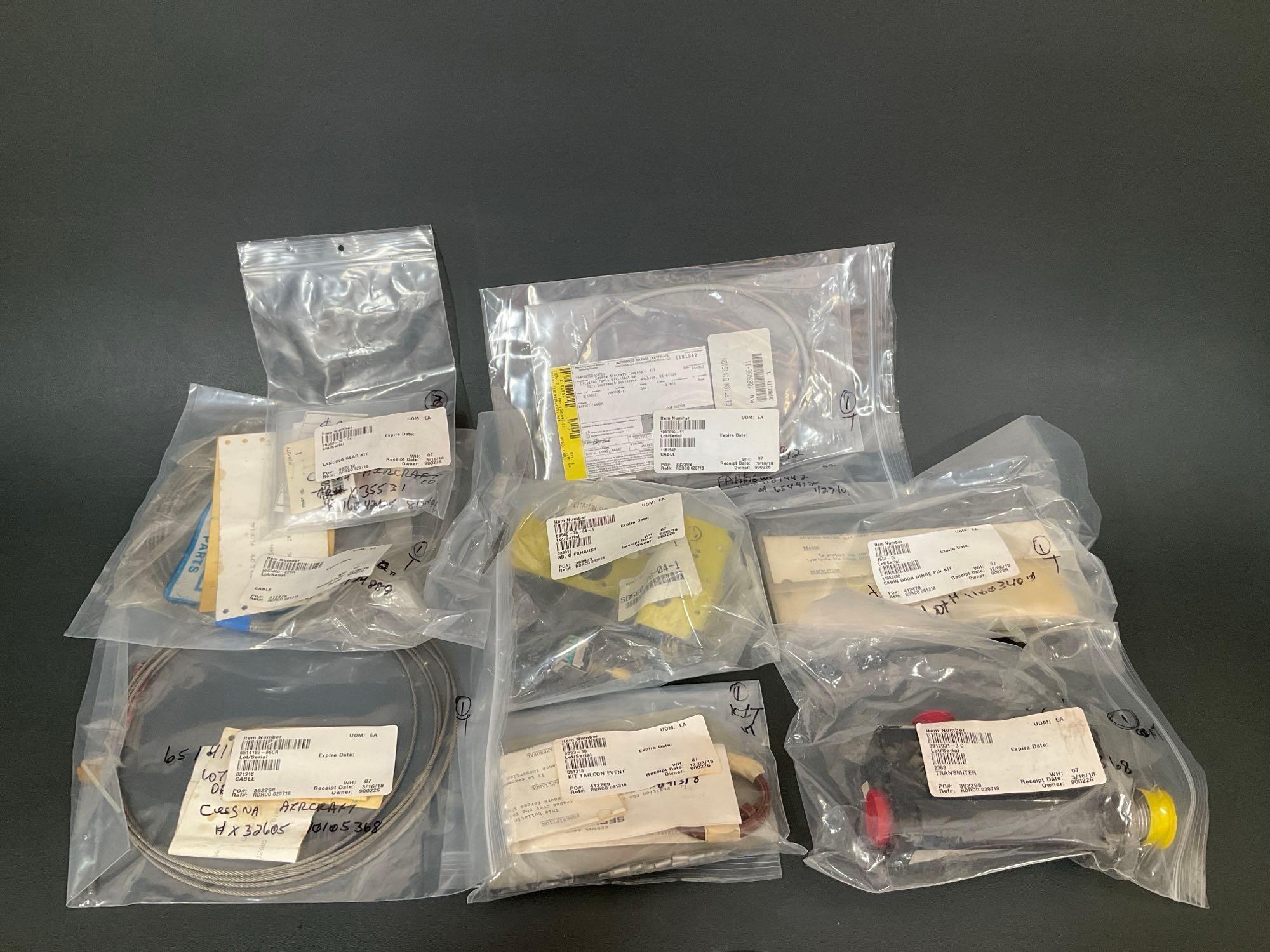 CESSNA FF COMPENSATOR 9912031-3 (SERVICEABLE) DOOR HINGE PIN KIT SB52-15, TAIL CONE KIT SB53-10,