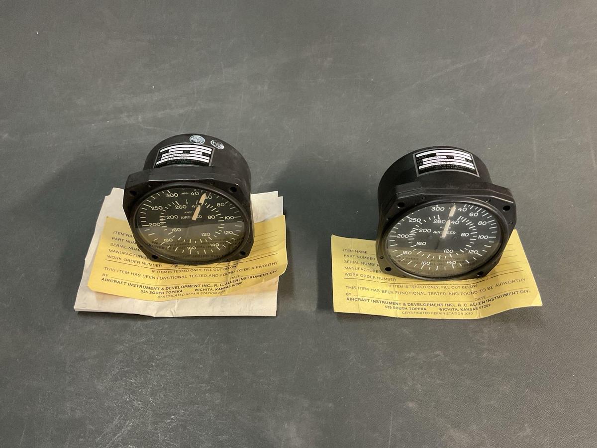 AIRSPEED INDICATORS AW23/4-16-B16 (BOTH REPAIRED)