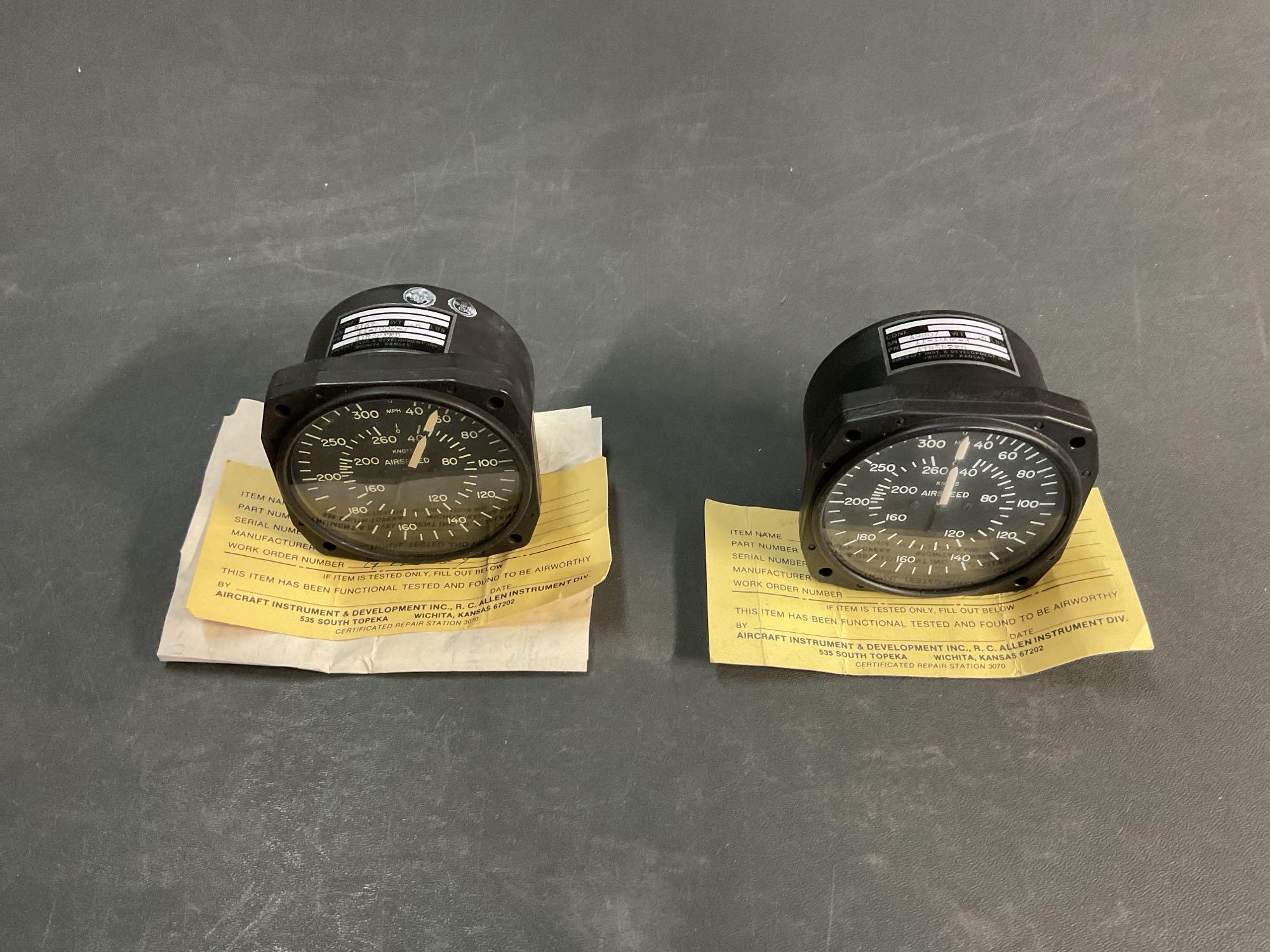AIRSPEED INDICATORS AW23/4-16-B16 (BOTH REPAIRED)