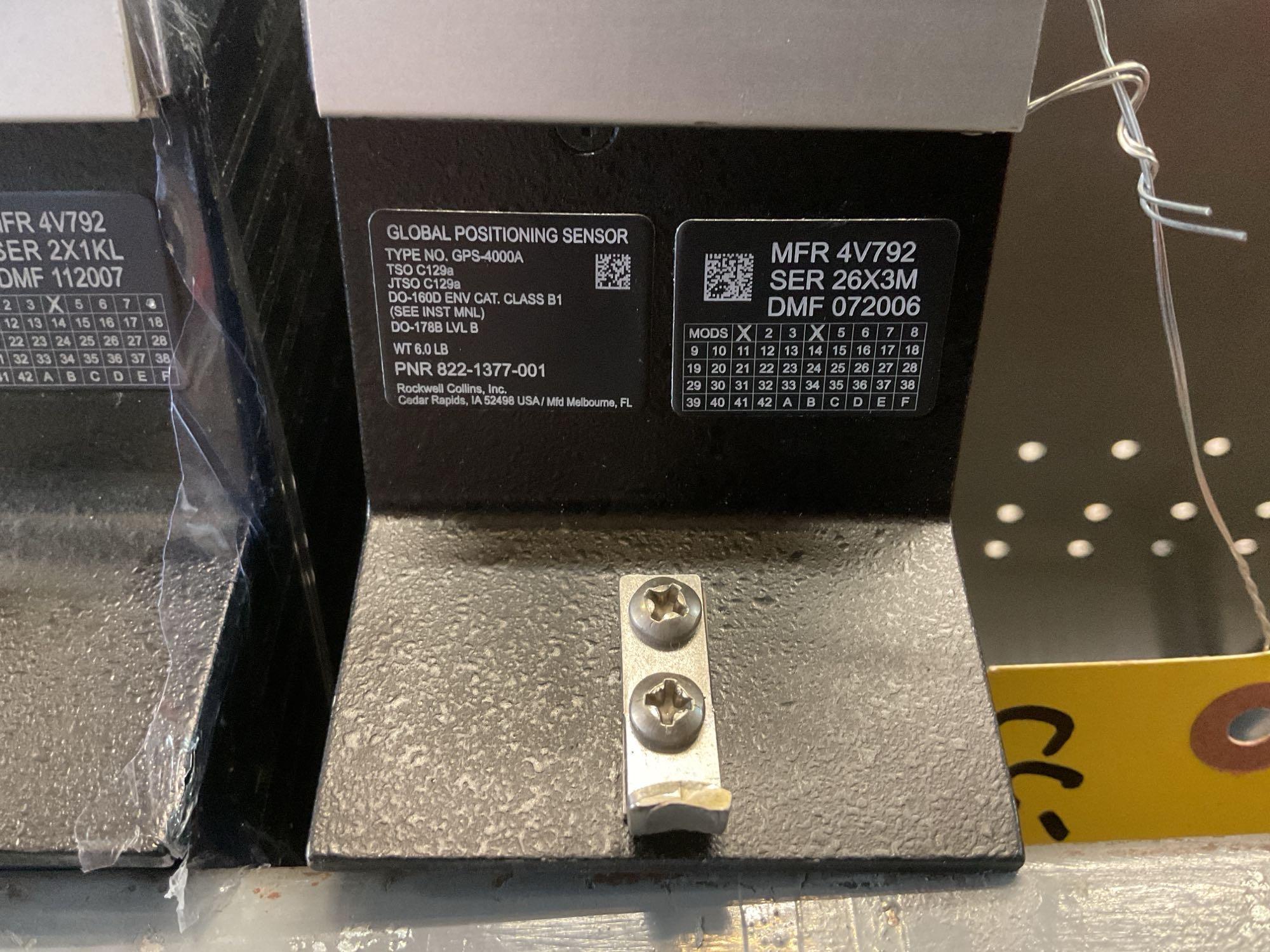 (7) COLLINS GPS-4000A UNITS (MOST WITH REPAIRABLE TAGS)