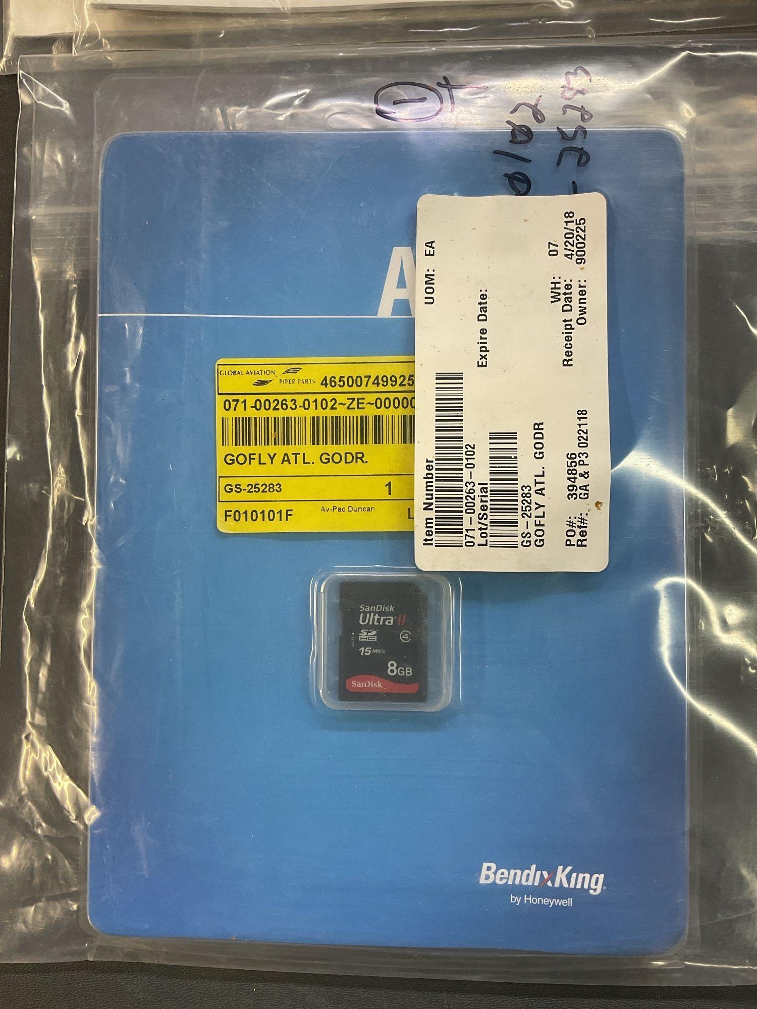BOXES OF GARMIN & KING DATA CARDS, MOUNTS & AVIONICS REPAIR INVENTORY