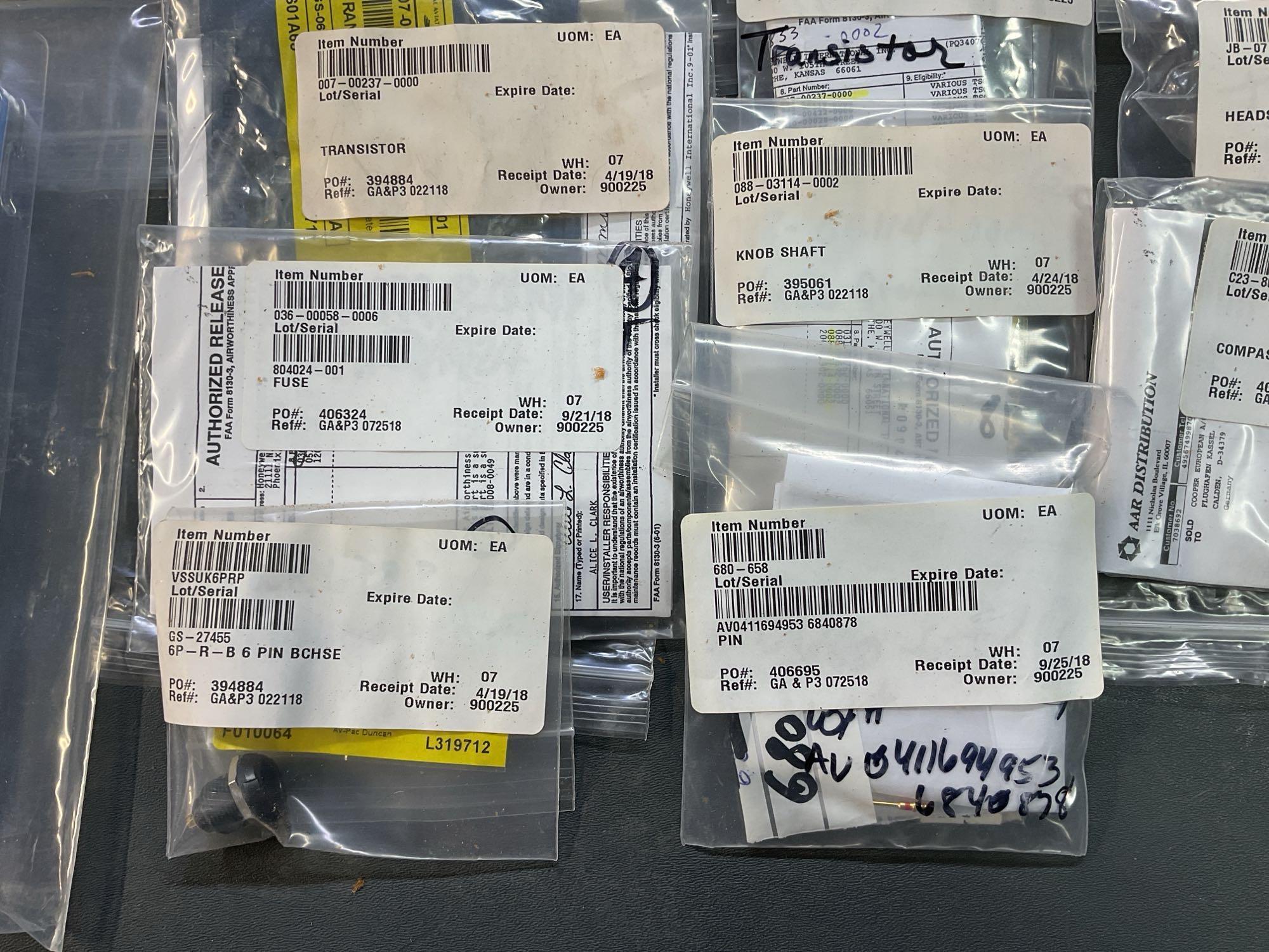BOXES OF GARMIN & KING DATA CARDS, MOUNTS & AVIONICS REPAIR INVENTORY