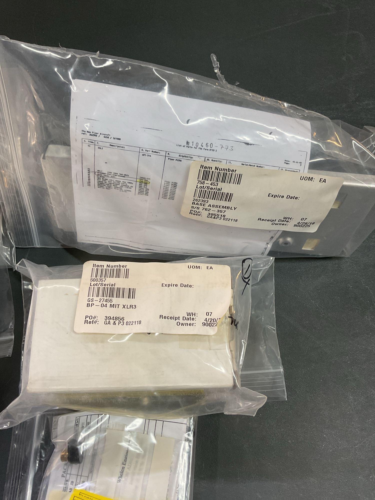 BOXES OF GARMIN & KING DATA CARDS, MOUNTS & AVIONICS REPAIR INVENTORY