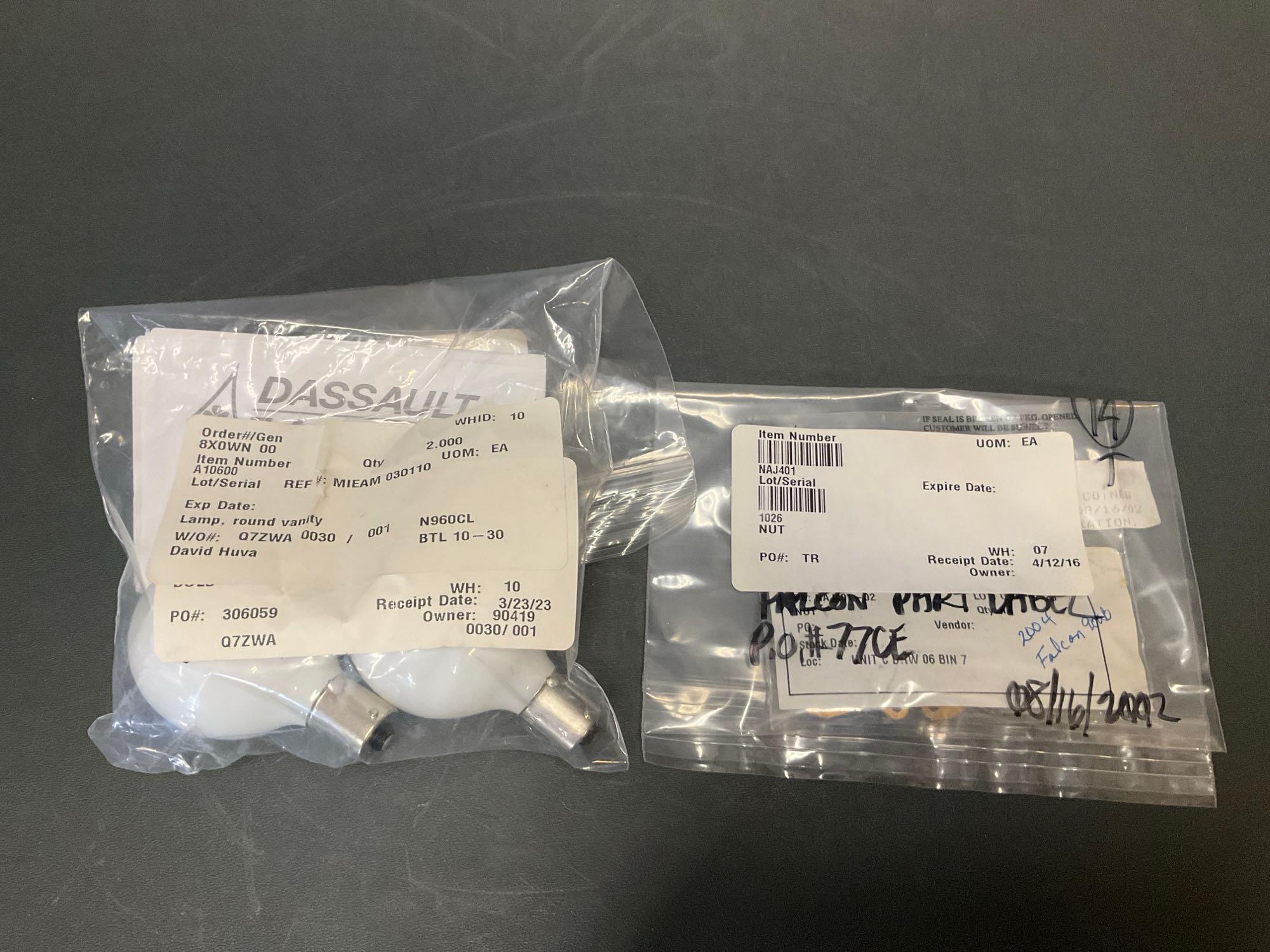 (BOXES OF NAV LIGHT B7890-1A, RED LENSE 09961-1, NEW SWITCHES, LIGHTING & ELECTRICAL INV.