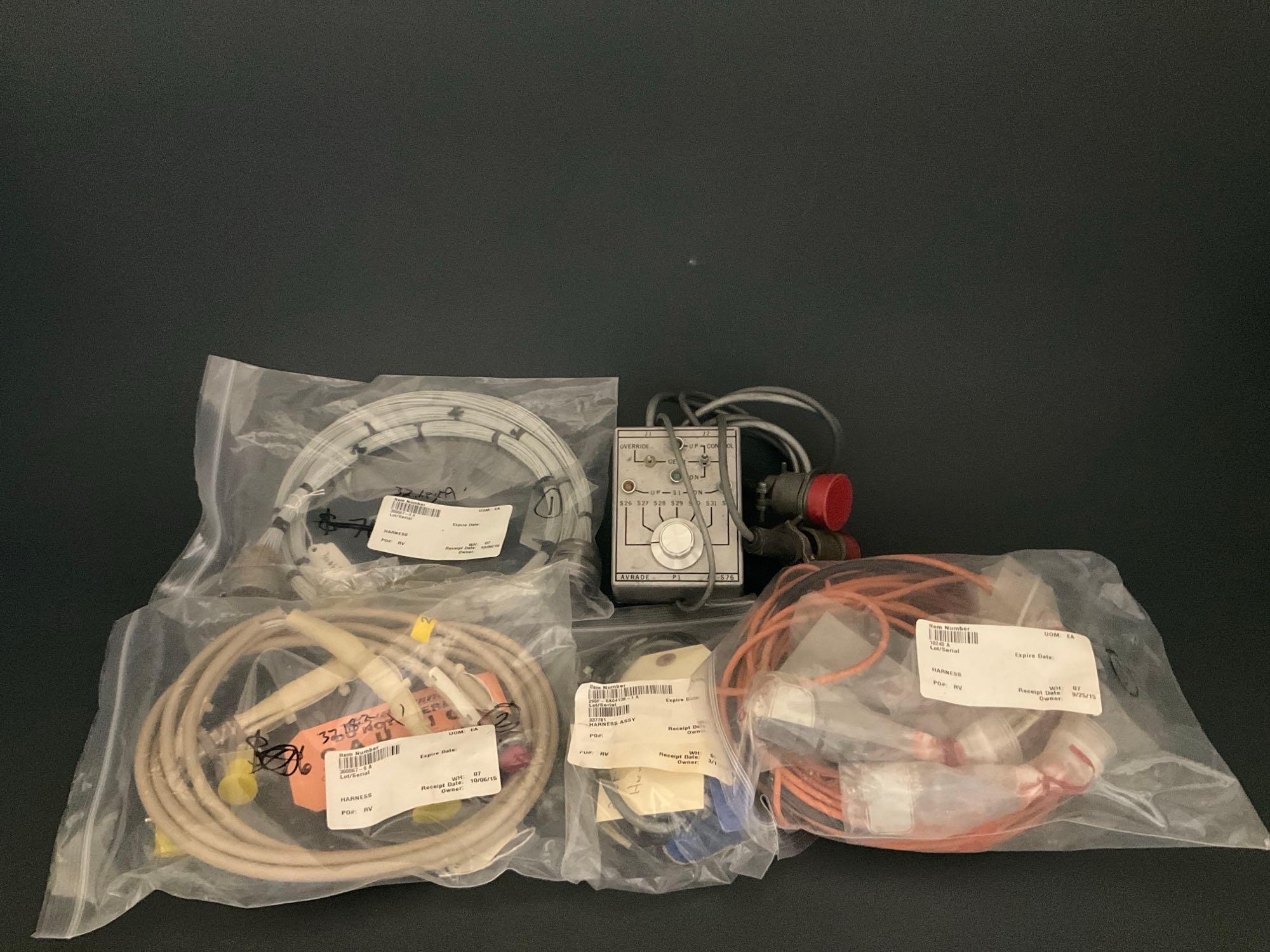 BOXES OF FALCON & GULFSTREAM TEST LEADS & BREAKOUT BOXES