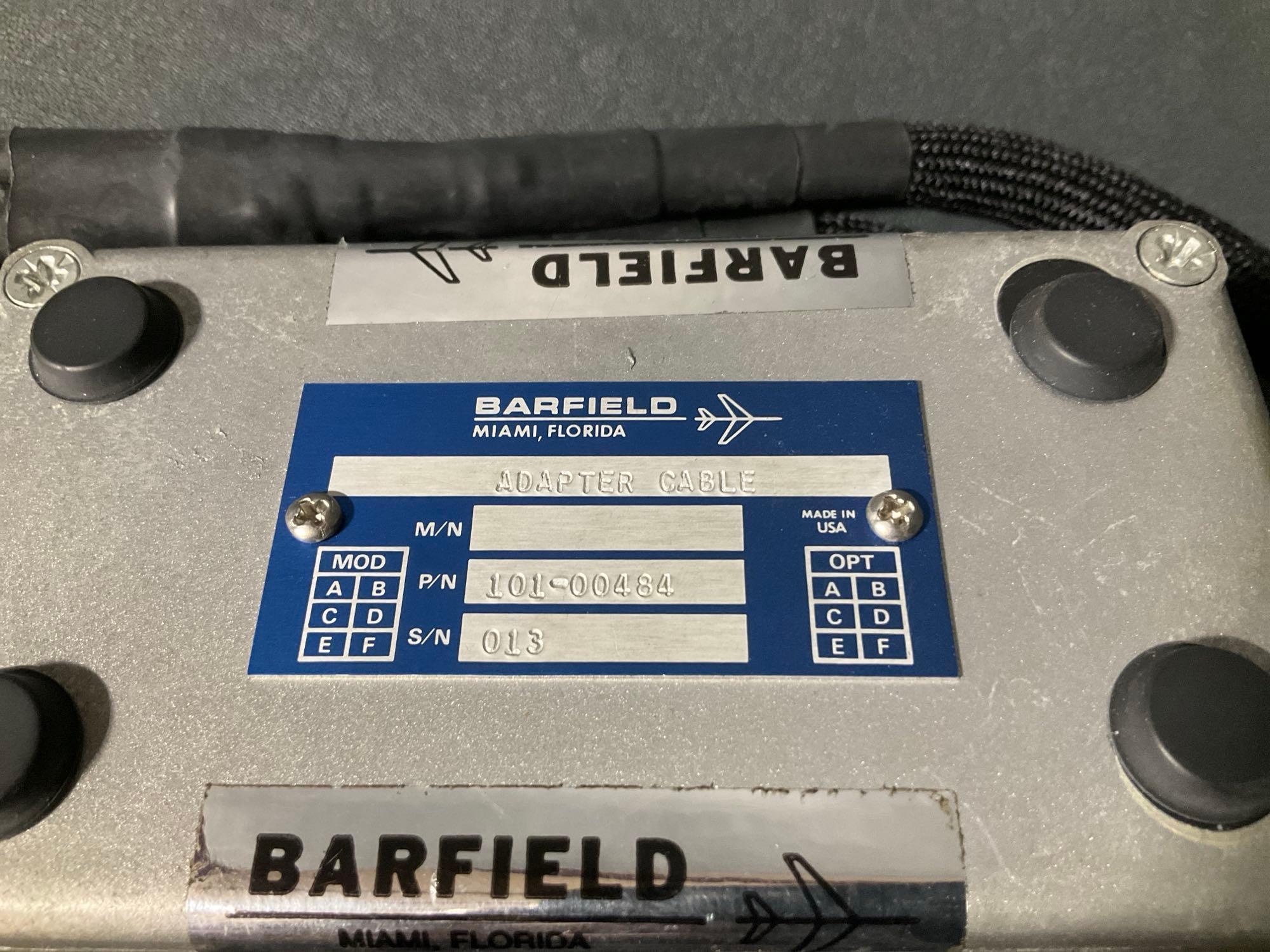 BOXES OF BARFIELD ADAPTER CABLES 101-00434, 101-00430, 101-00484, 101-00452, 101-00454, 101-00495,