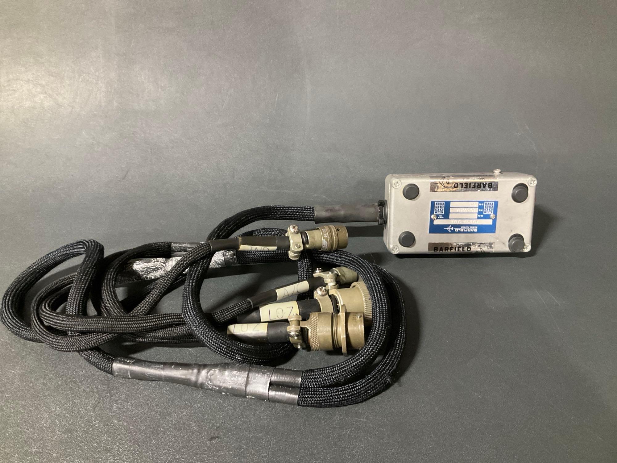 BOXES OF BARFIELD ADAPTER CABLES 101-00434, 101-00430, 101-00484, 101-00452, 101-00454, 101-00495,