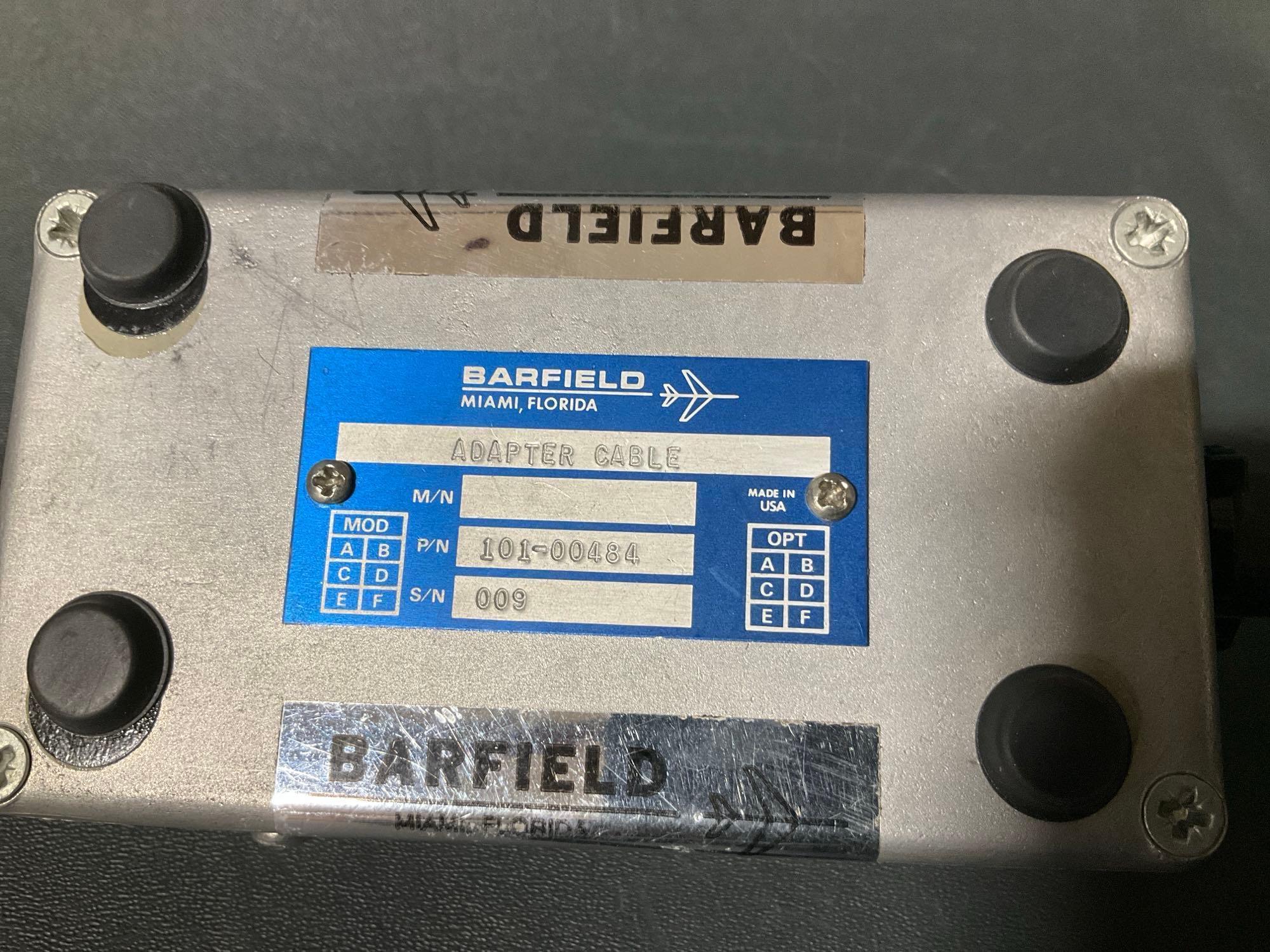 BOXES OF BARFIELD ADAPTER CABLES 101-00434, 101-00430, 101-00484, 101-00452, 101-00454, 101-00495,