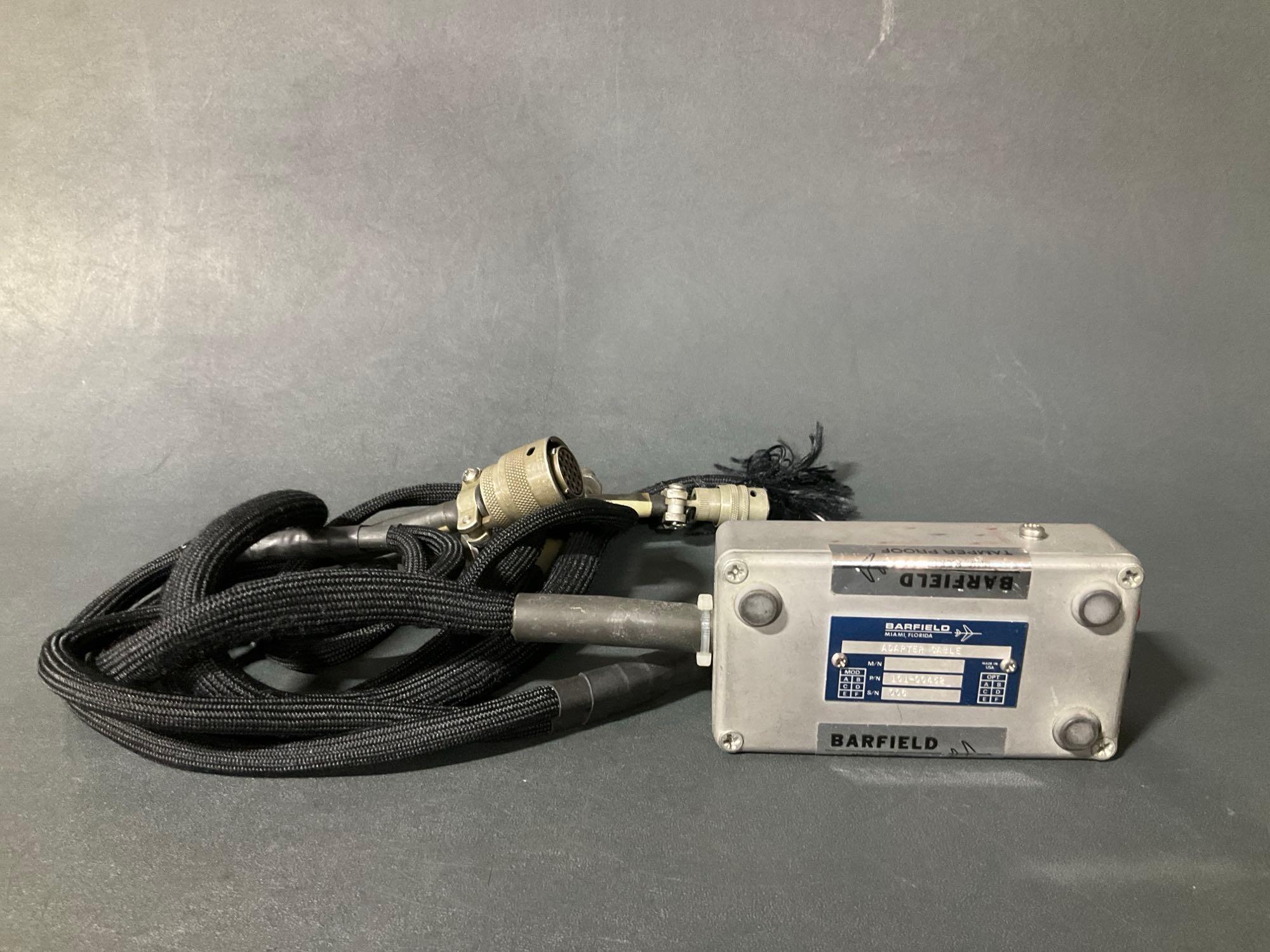 BOXES OF BARFIELD ADAPTER CABLES 101-00434, 101-00430, 101-00484, 101-00452, 101-00454, 101-00495,