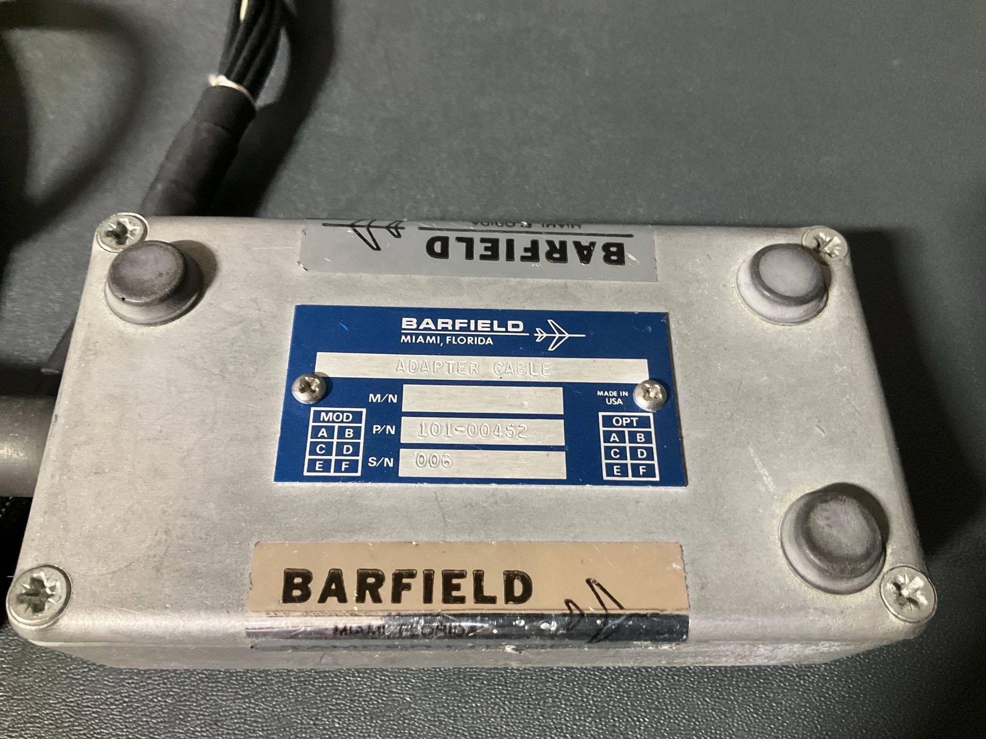 BOXES OF BARFIELD ADAPTER CABLES 101-00434, 101-00430, 101-00484, 101-00452, 101-00454, 101-00495,