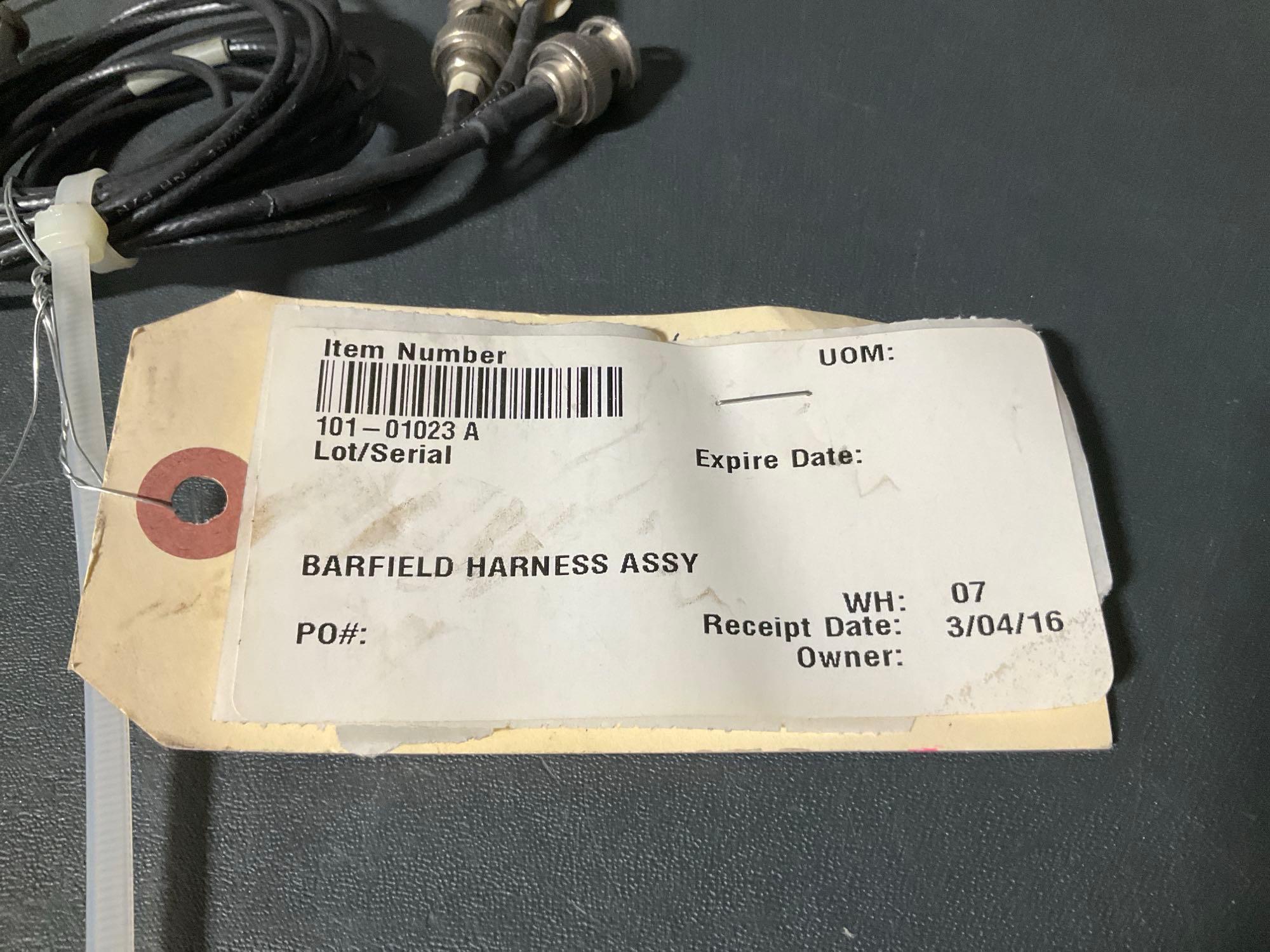 BOXES OF BARFIELD ADAPTER CABLES 101-00434, 101-00430, 101-00484, 101-00452, 101-00454, 101-00495,