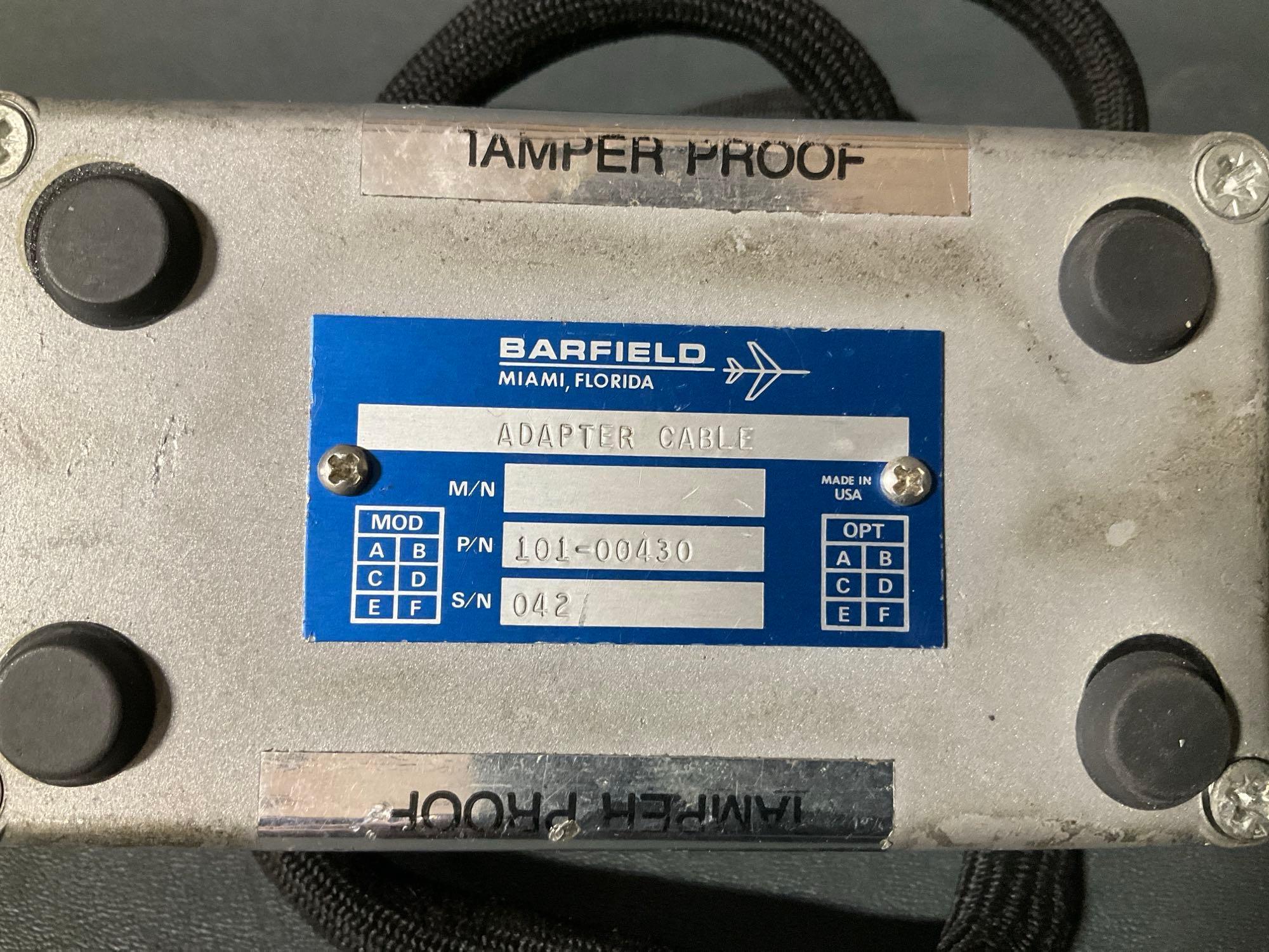 BOXES OF BARFIELD ADAPTER CABLES 101-00434, 101-00430, 101-00484, 101-00452, 101-00454, 101-00495,