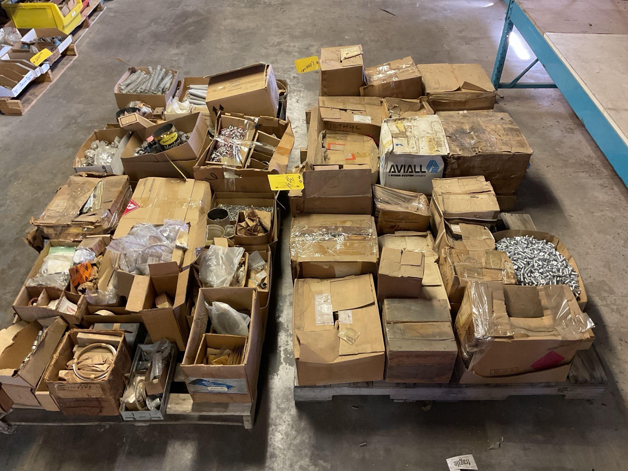 PALLETS OF SPRINGS & HARDWARE (2,100 LBS TOTAL)