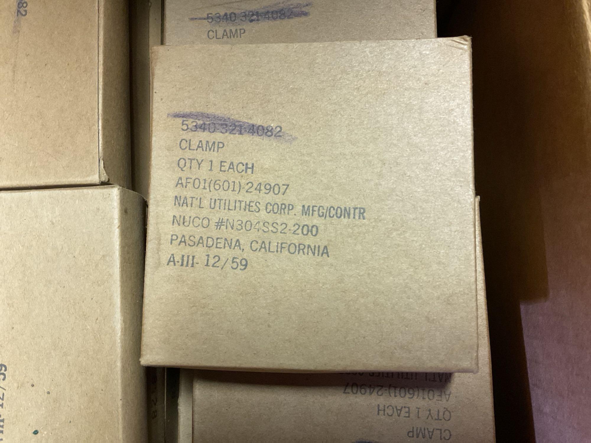 PALLETS OF TURBO CLAMPS & MISC